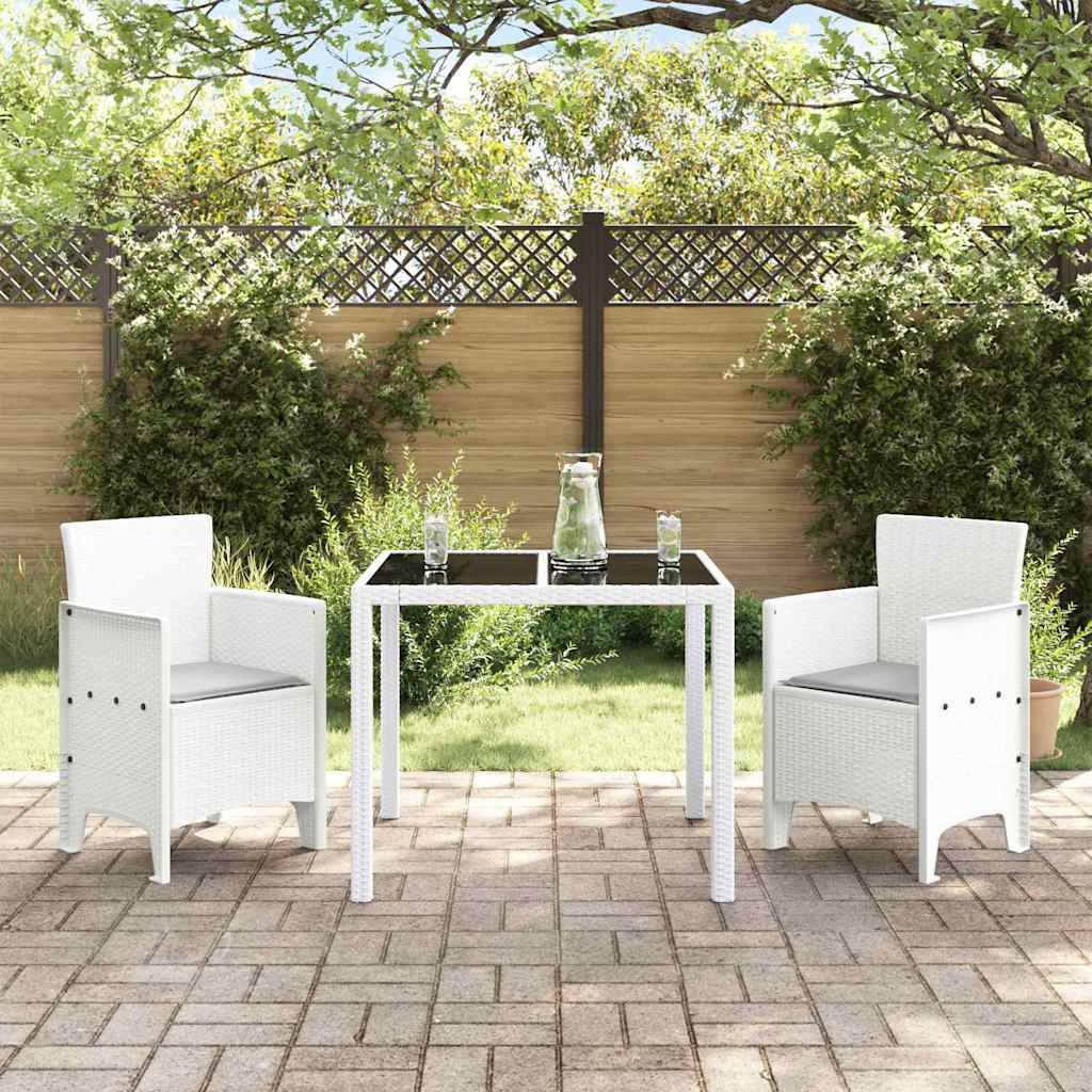 Vrtna stolica 2 pcs Bijelo 53 x 49 x 85 cm Polipropilen