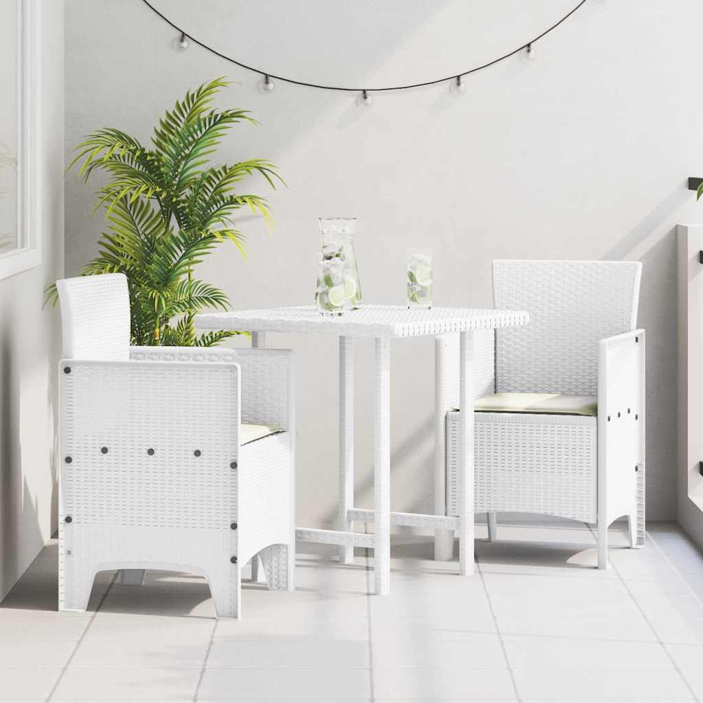 Vrtna stolica 2 pcs Bijelo 53 x 49 x 85 cm Polipropilen