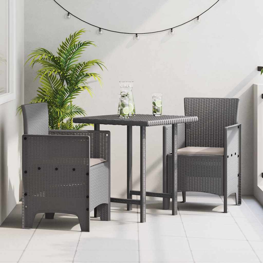 Vrtna stolica 2 pcs Svijetlo siva 53 x 49 x 85 cm Polipropilen