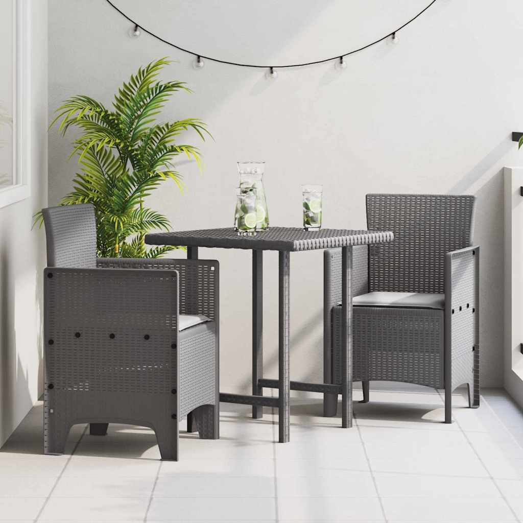 Vrtna stolica 2 pcs Svijetlo siva 53 x 49 x 85 cm Polipropilen