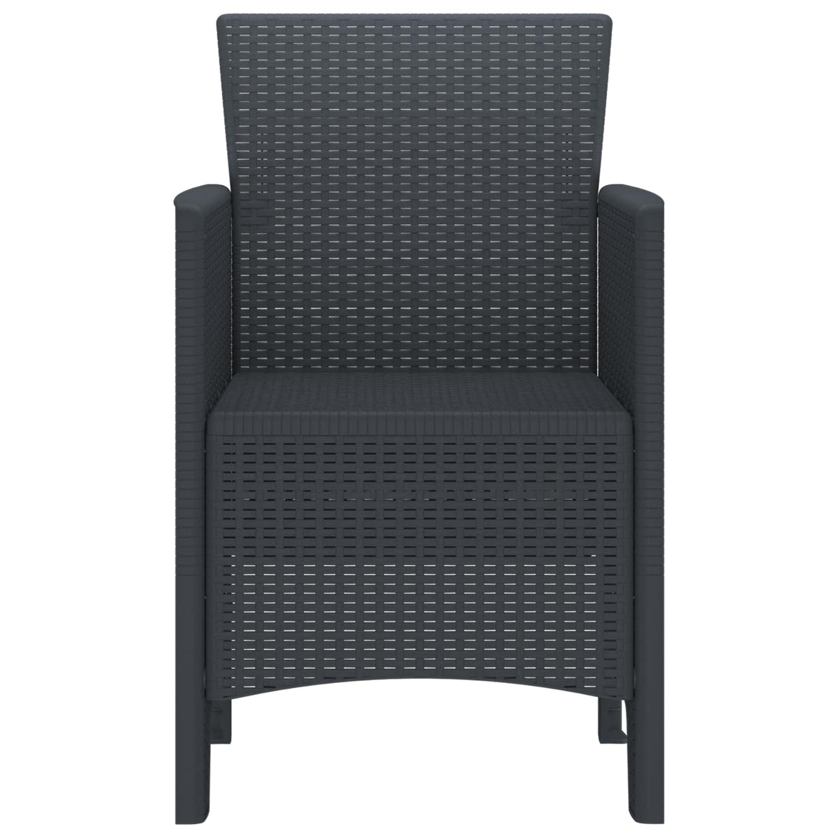 Vrtna stolica 4 pcs Antracit 53 x 49 x 85 cm Polipropilen