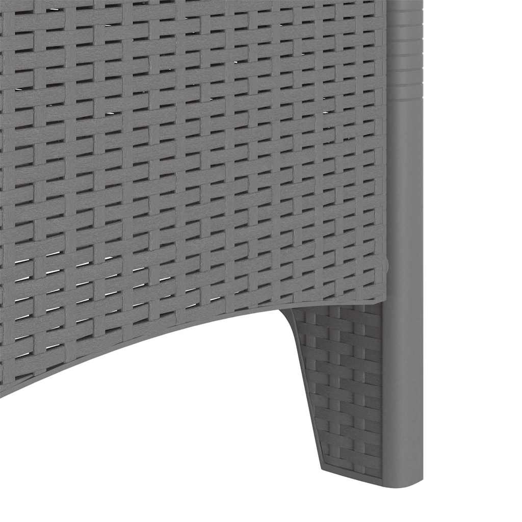 Vrtna stolica 4 pcs Svijetlo siva 53 x 49 x 85 cm Polipropilen