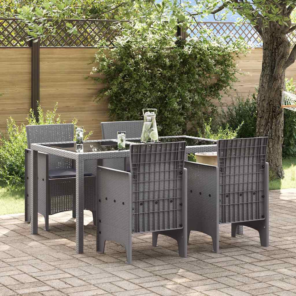 Vrtna stolica 4 pcs Svijetlo siva 53 x 49 x 85 cm Polipropilen