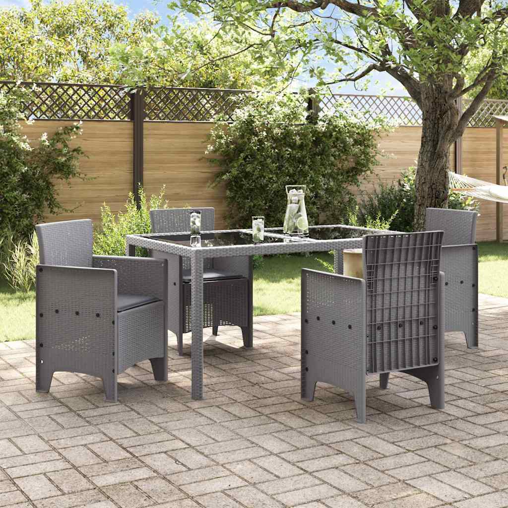 Vrtna stolica 4 pcs Svijetlo siva 53 x 49 x 85 cm Polipropilen