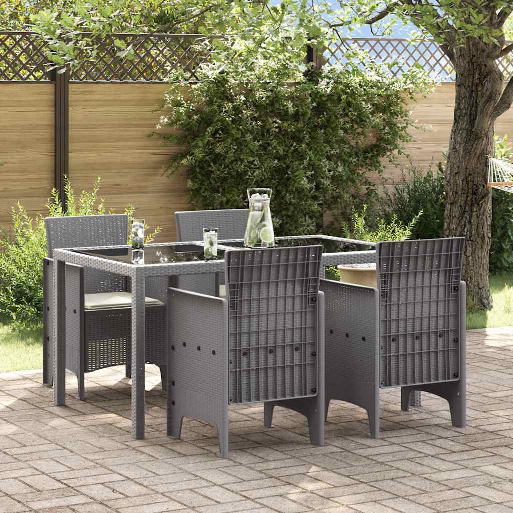 Vrtna stolica 4 pcs Svijetlo siva 53 x 49 x 85 cm Polipropilen