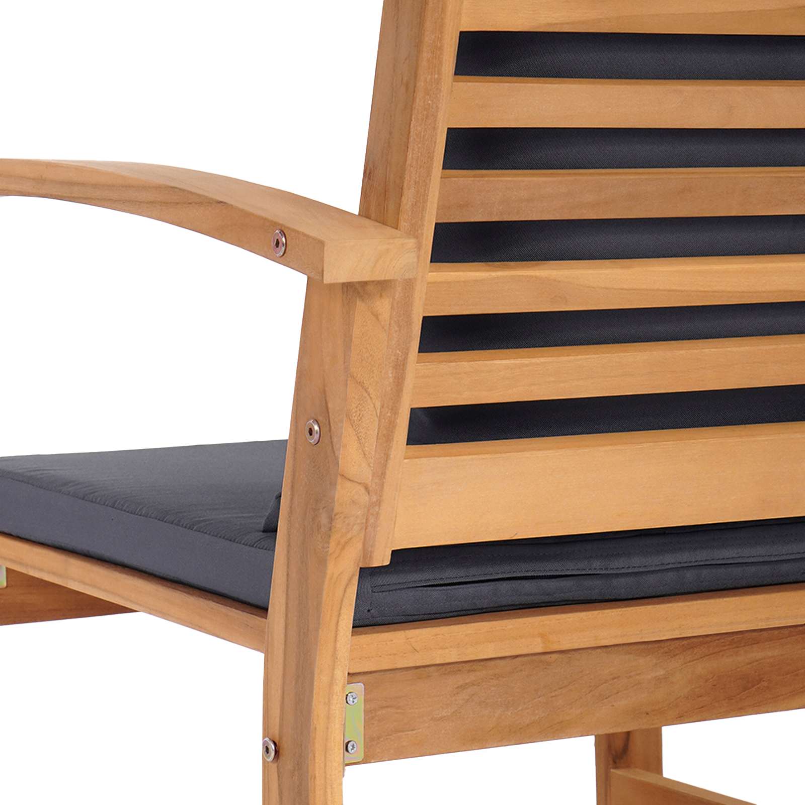 Sjedeća garnitura za vrt 4 pcs Prirodna Čvrsto teak drvo