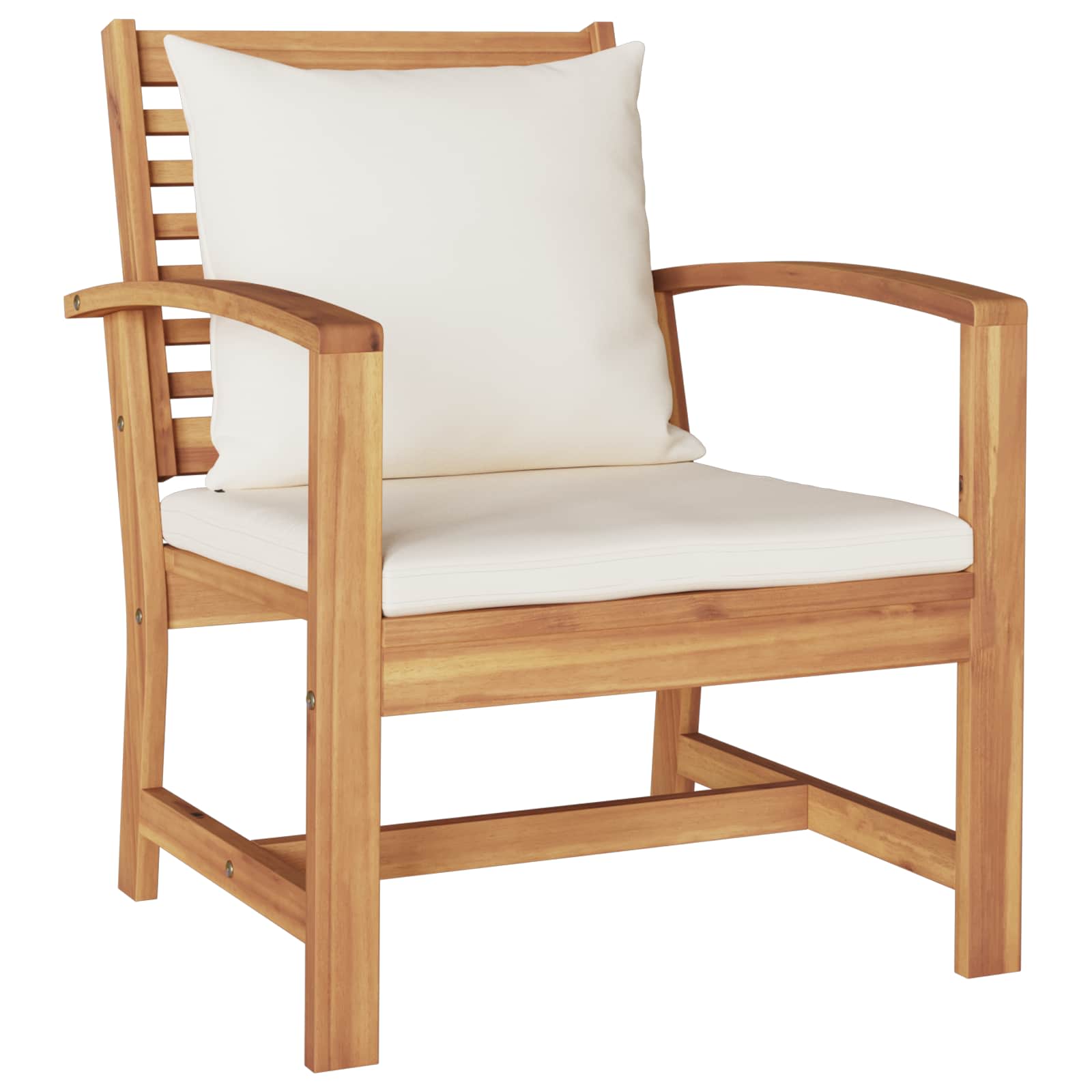 Sjedeća garnitura za vrt 5 pcs Prirodna Čvrsto teak drvo