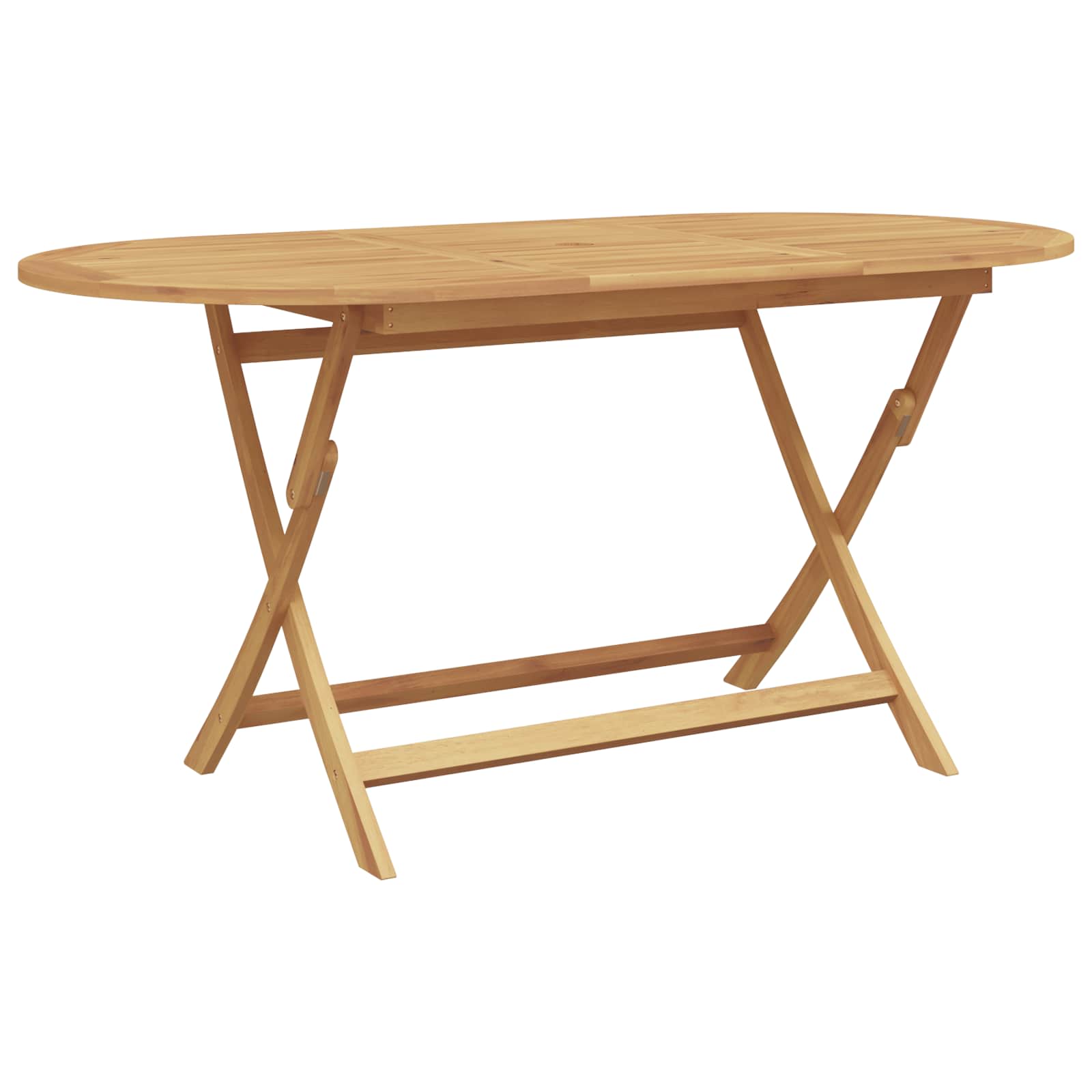 Vrtni set za objed 5 pcs Smeđa Čvrsto teak drvo