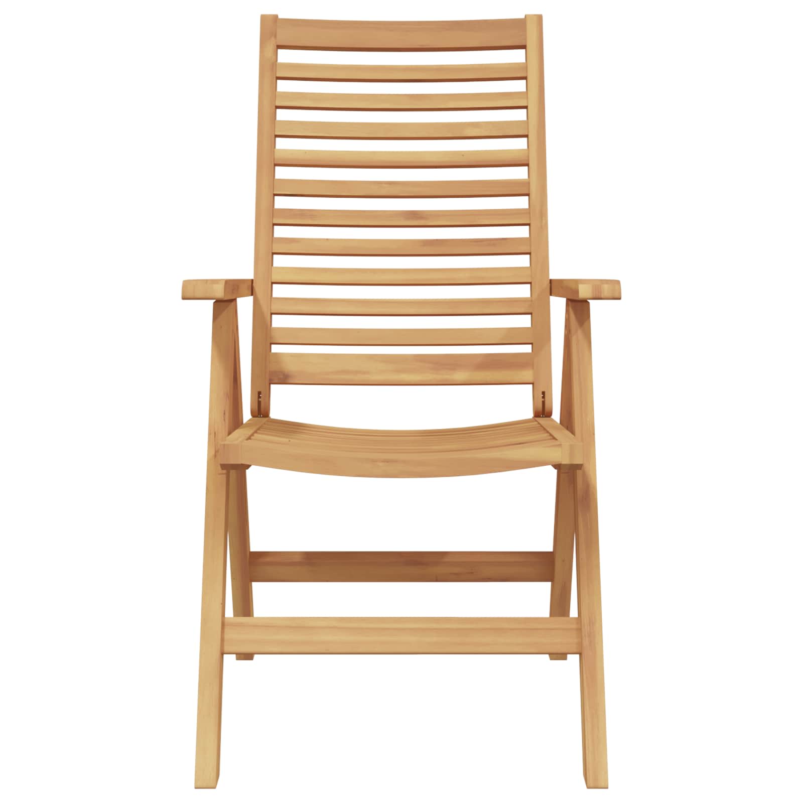 Vrtni set za objed 5 pcs Smeđa Čvrsto teak drvo