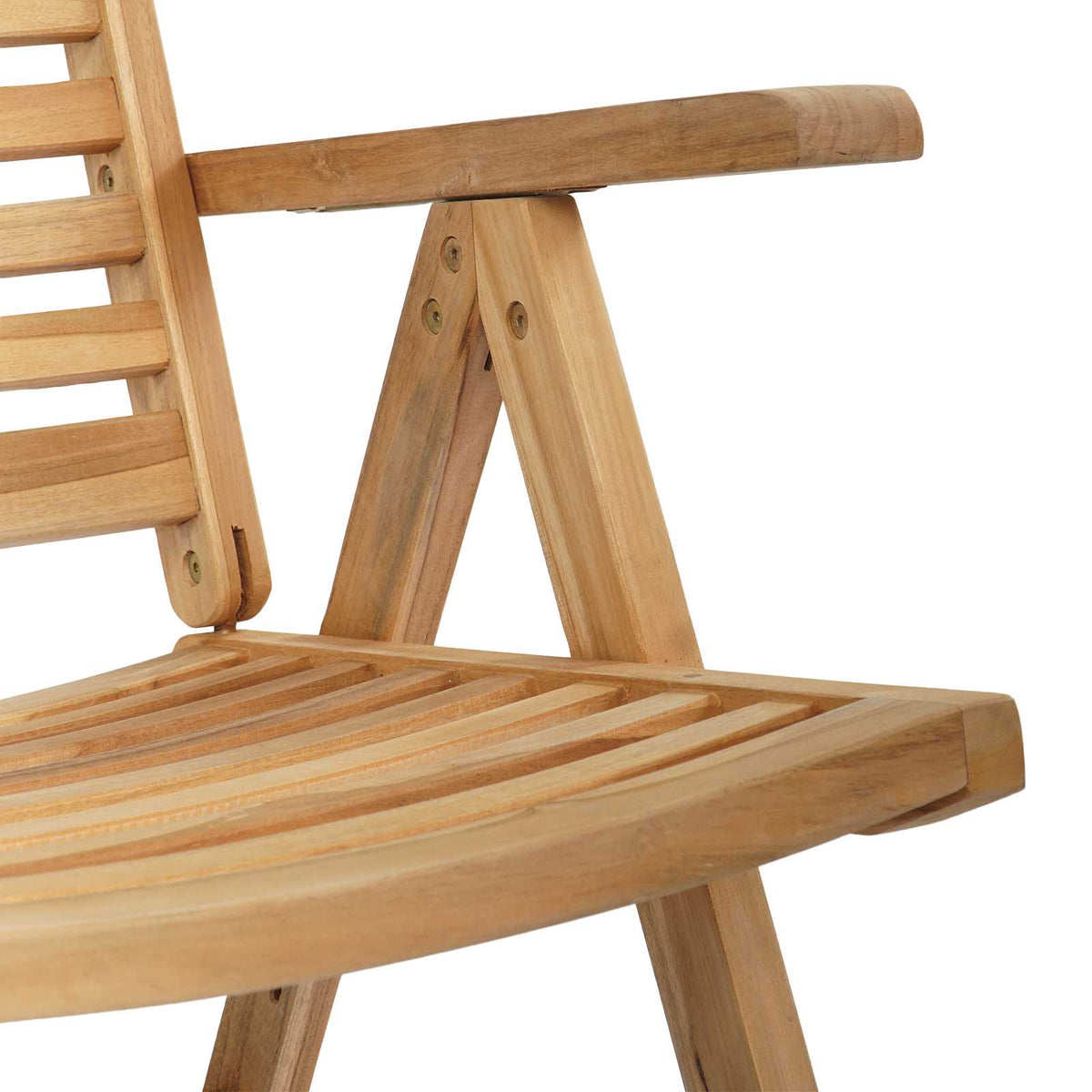 Vrtni set za objed 7 pcs Smeđa Čvrsto teak drvo