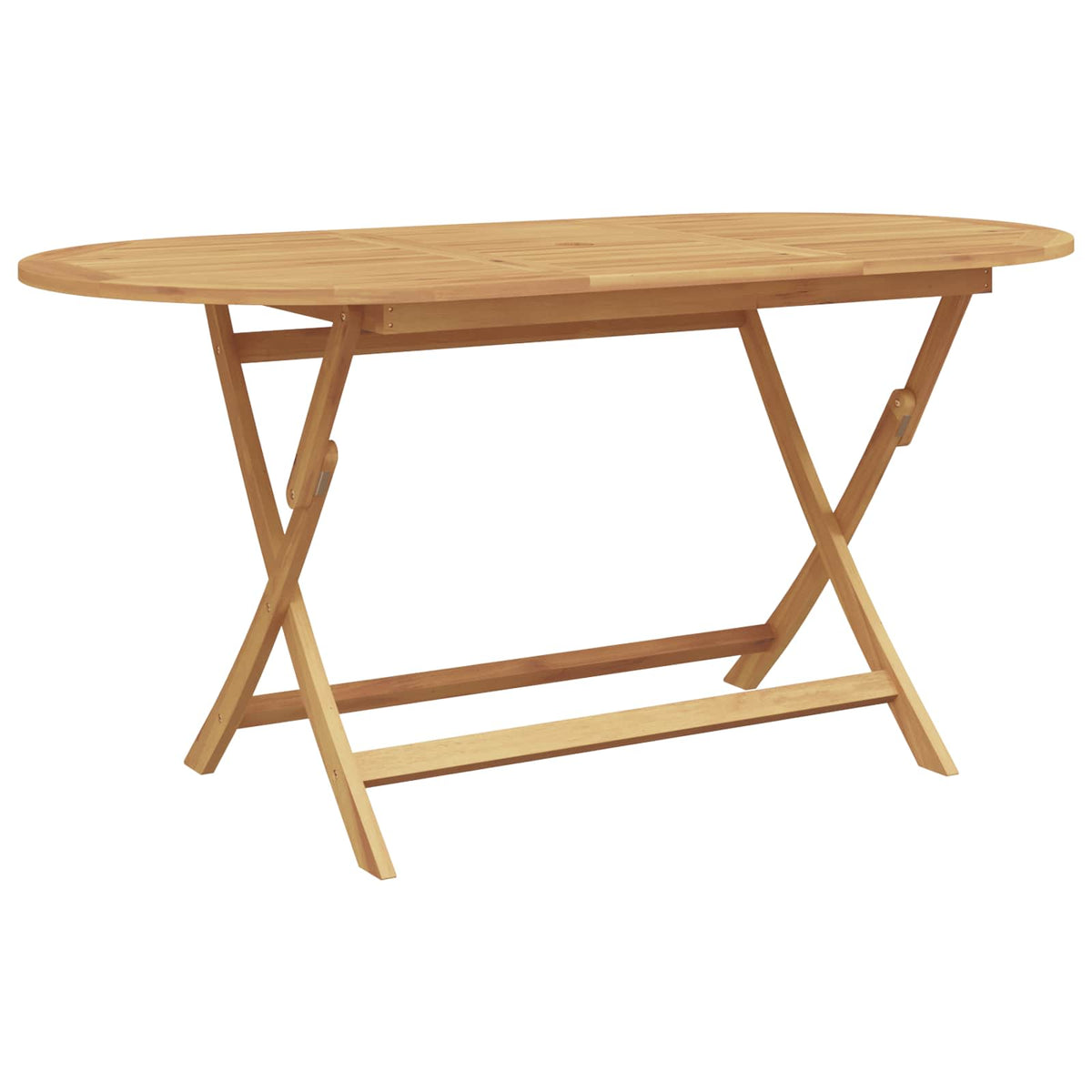 Vrtni set za objed 7 pcs Smeđa Čvrsto teak drvo