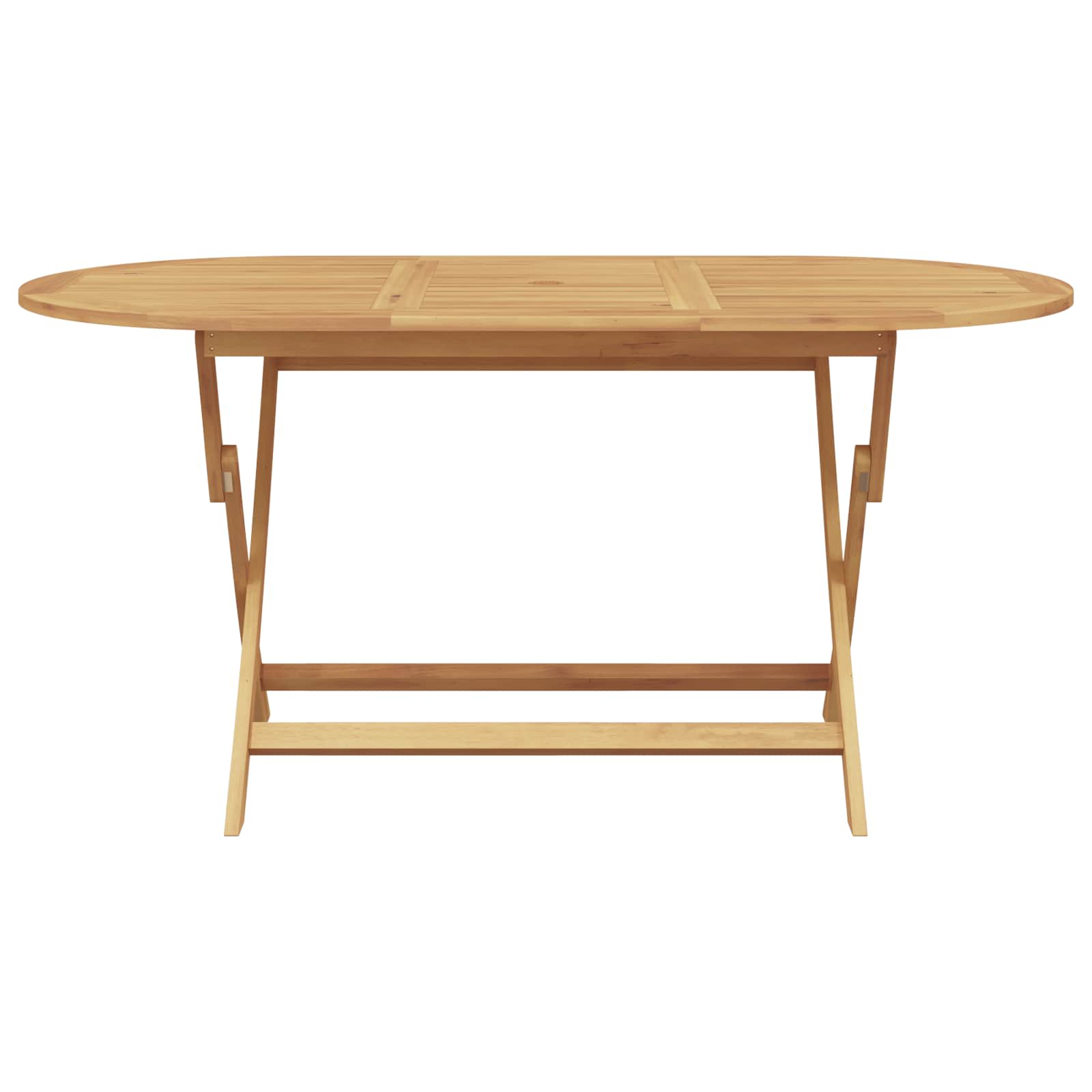 Vrtni set za objed 7 pcs Smeđa Čvrsto teak drvo