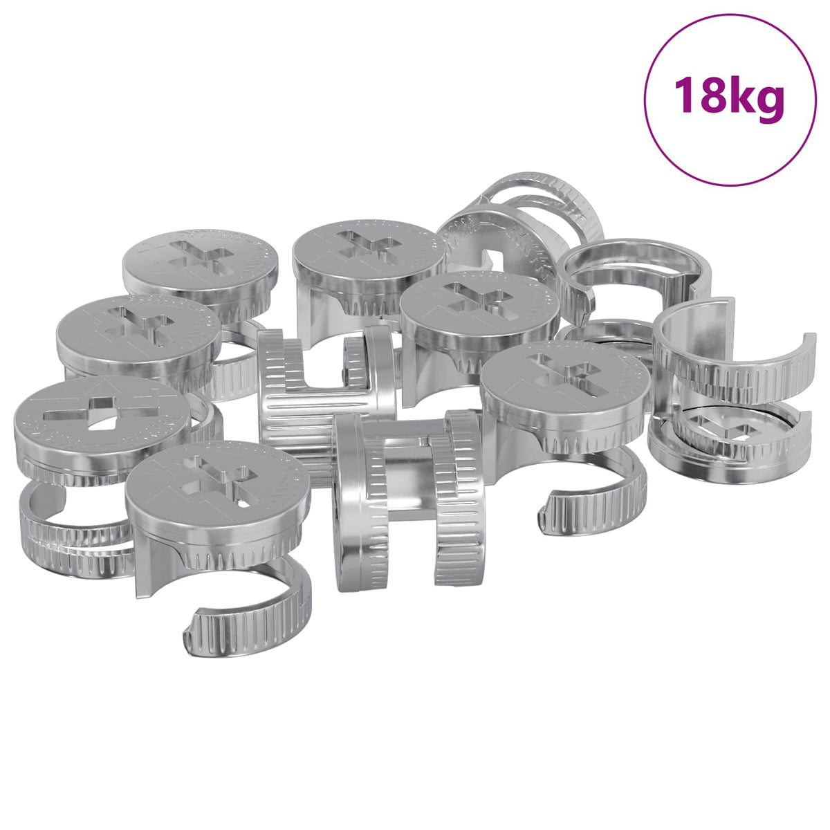Matične zakovice 8372 pcs Srebrno Metal