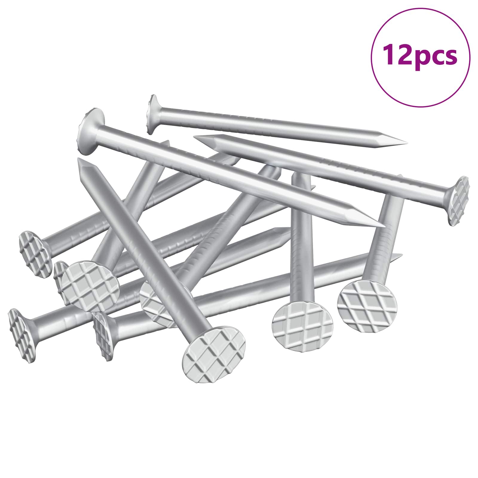Čavli za Drvo 12 pcs Srebrno Ø 3 x 15 mm Metal