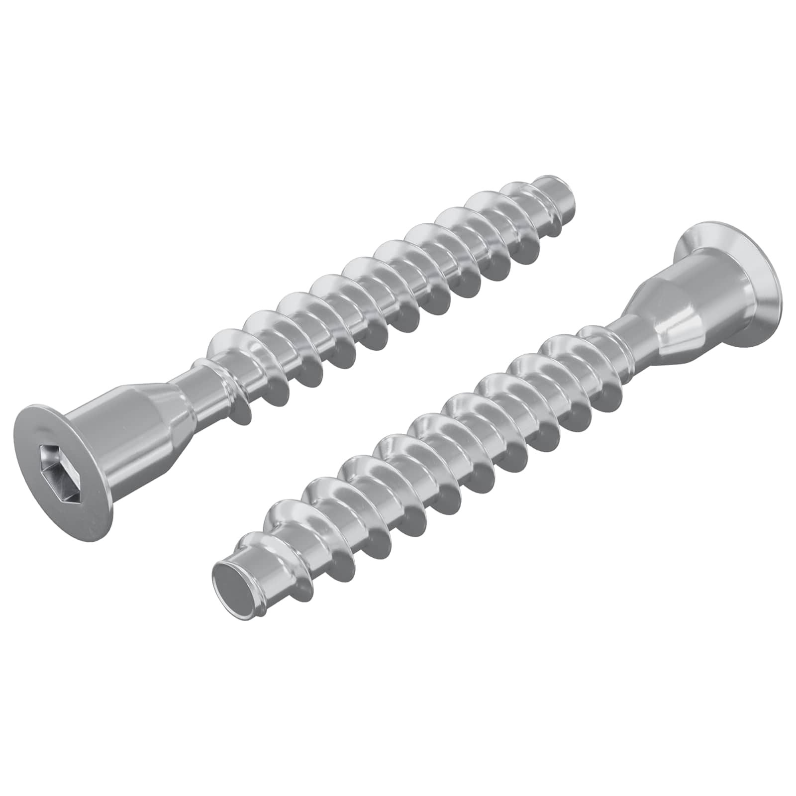 Potvrđivački vijci 2 pcs Srebrno Ø7 x 50 mm Metal