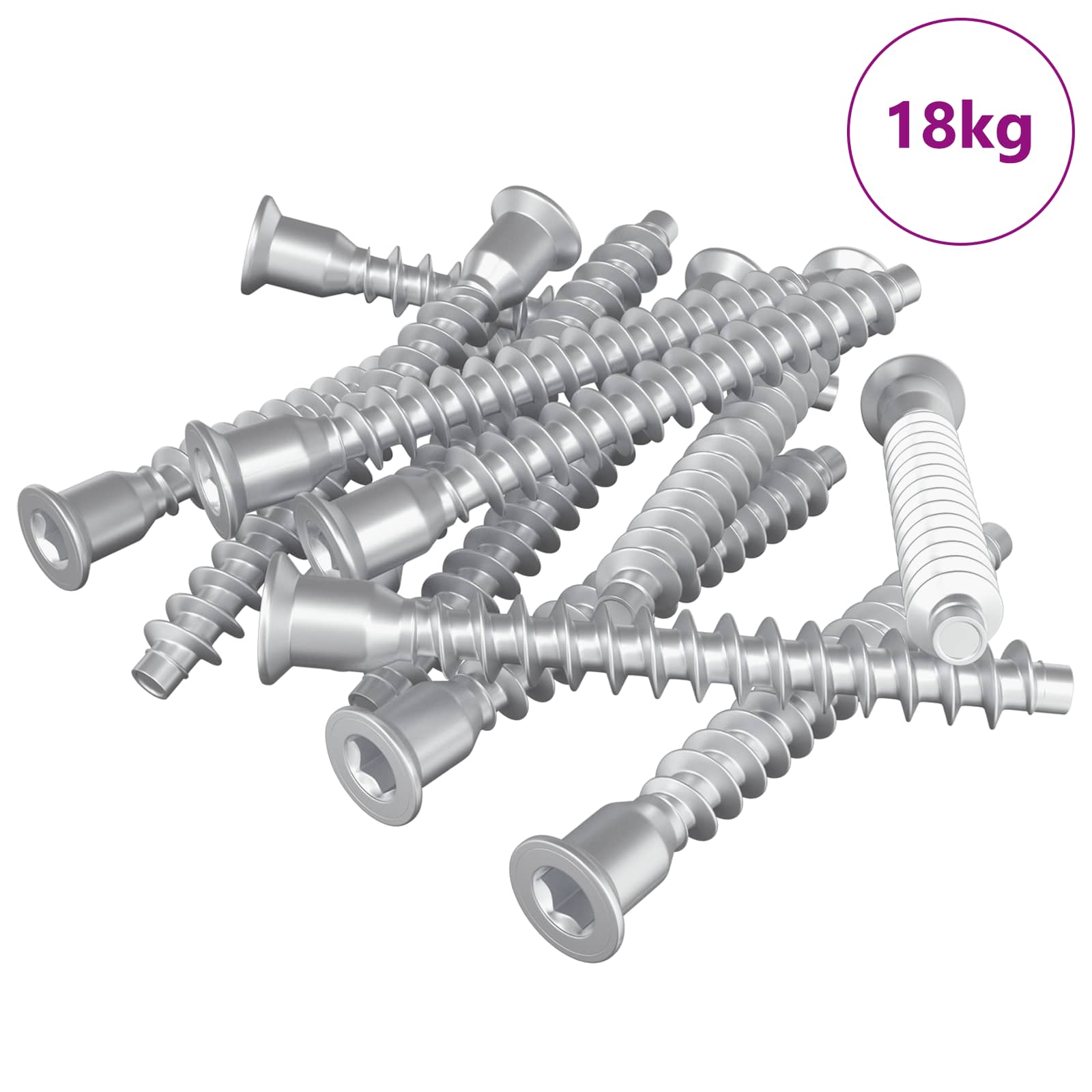 Potvrđivački vijci 2100 pcs Srebrno Metal