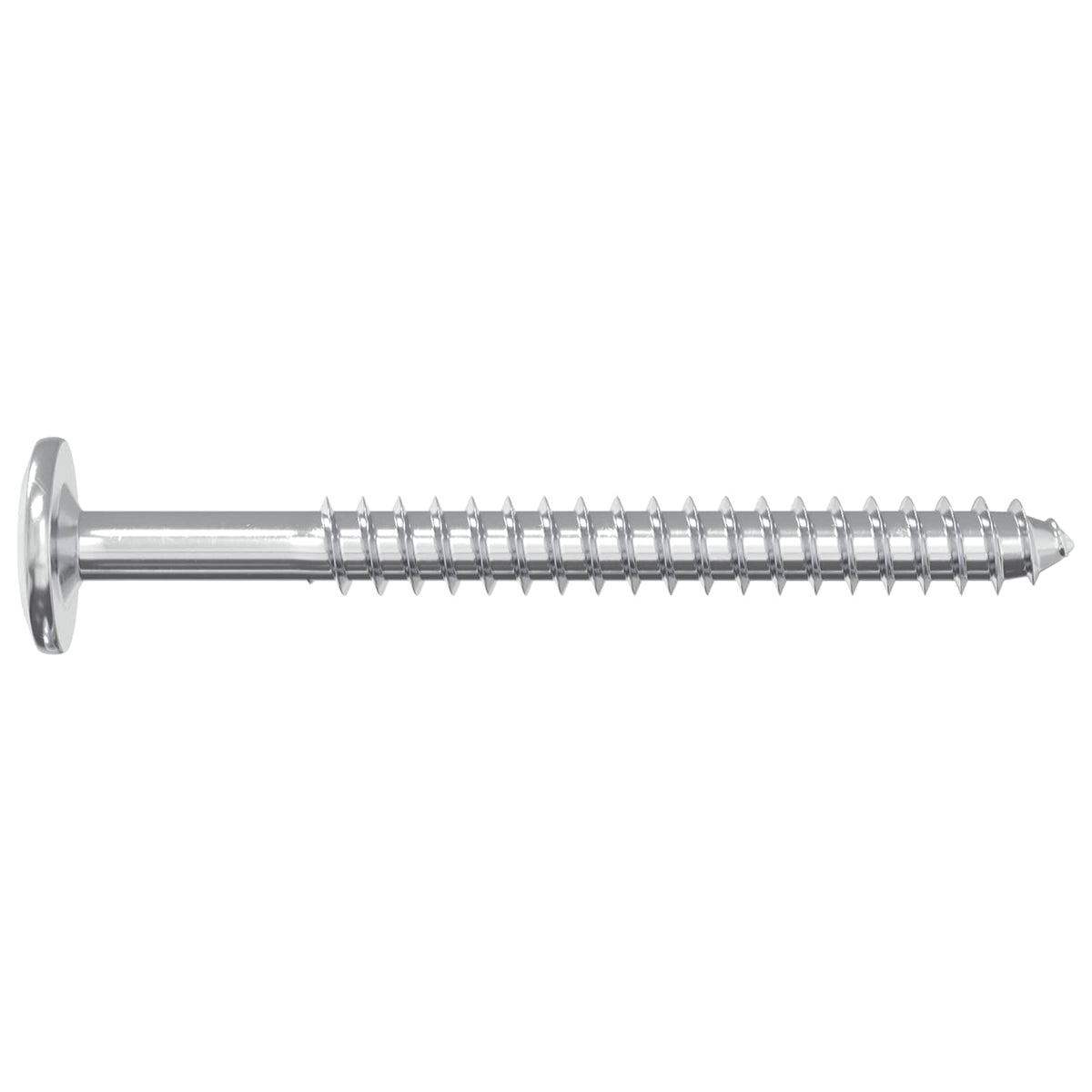 Drvene vijake 2 pcs Srebrno M6 x 70 mm Čelik