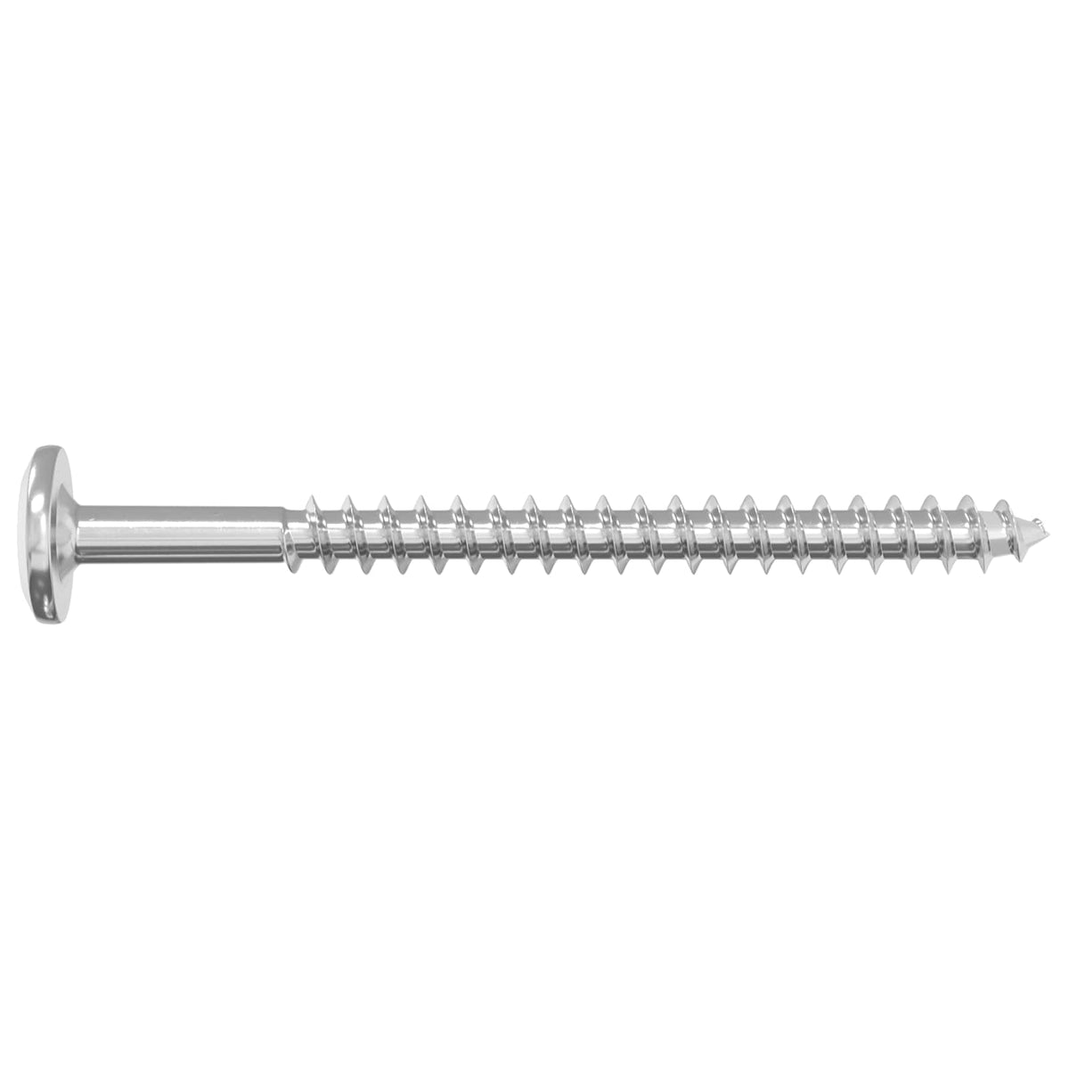 Drvene vijake 2 pcs Srebrno M6 x 70 mm Čelik