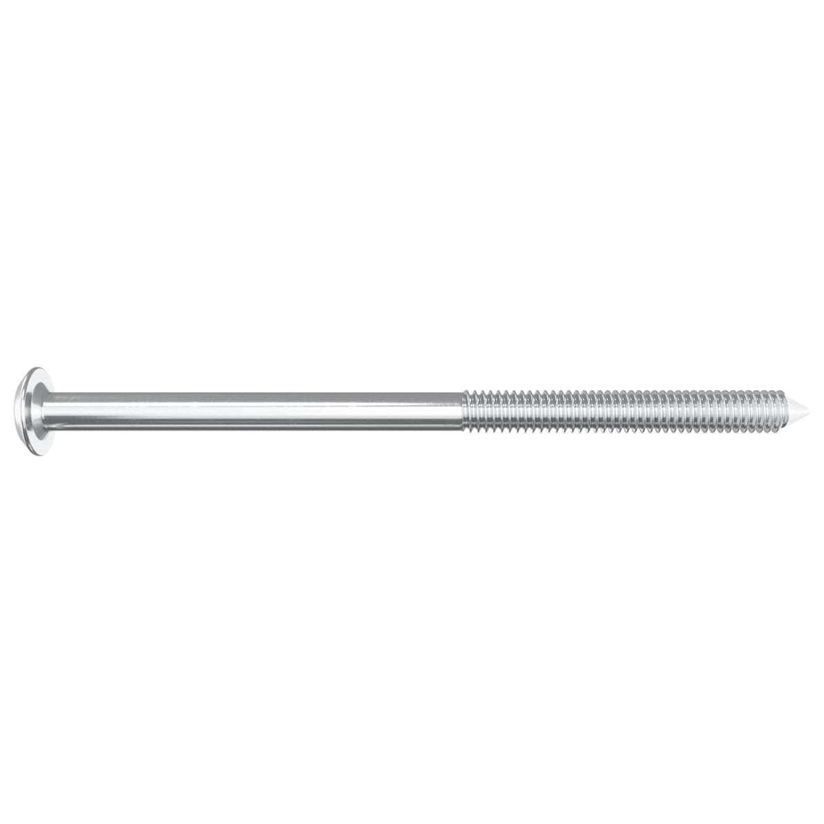 Namještajni vijci 12 pcs Srebrno M6 x 100 mm Čelik