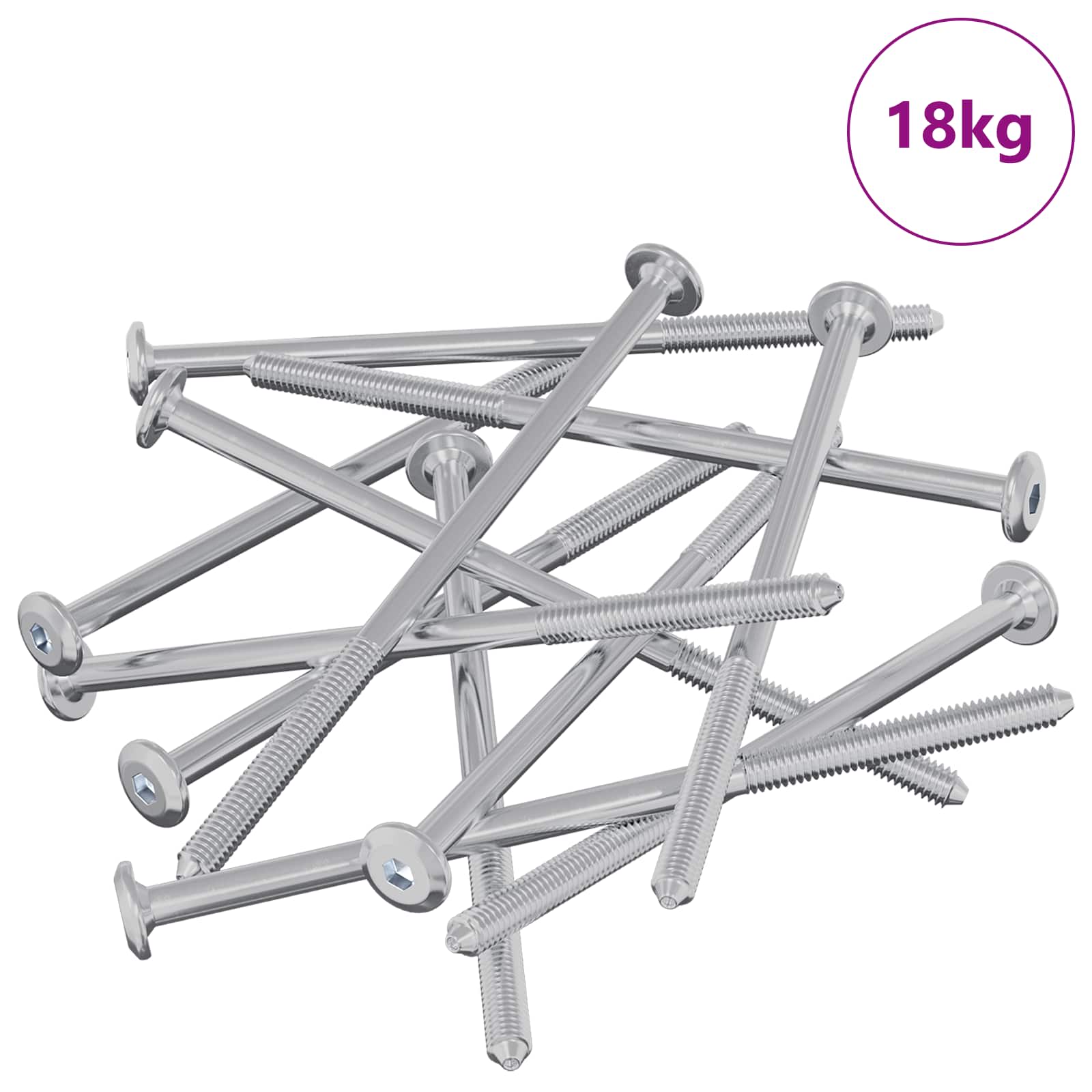 Namještajni vijci 800 pcs Srebrno Čelik