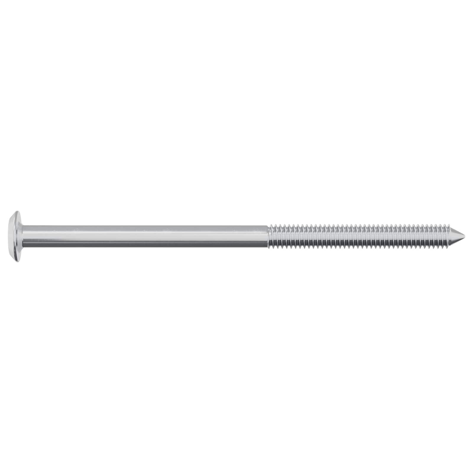 Vijak 2 pcs Srebrno M6 x 100 mm Čelik