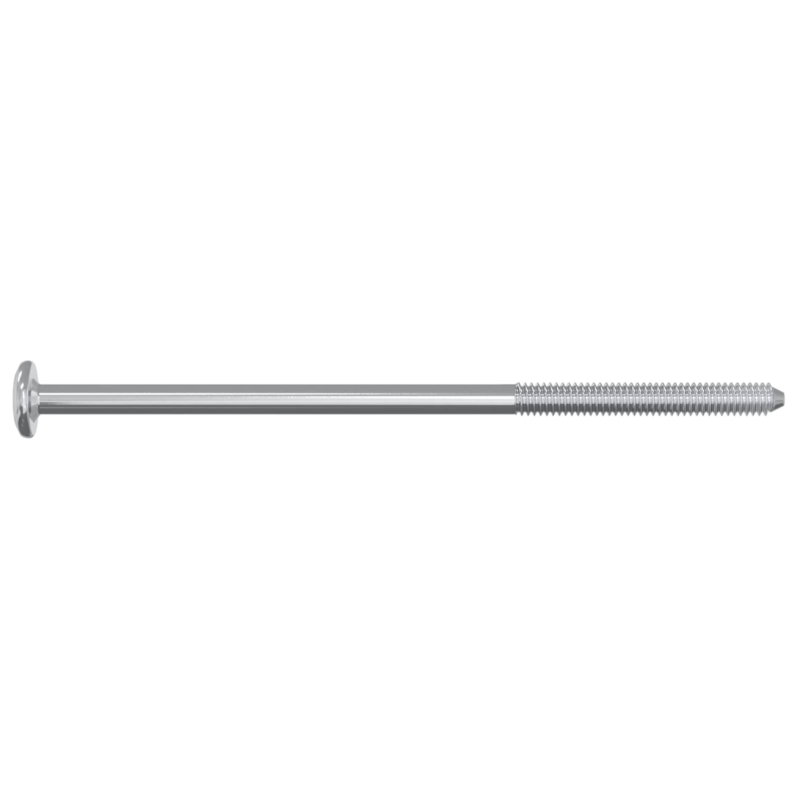 Vijak 2 pcs Srebrno M6 x 120 mm Čelik