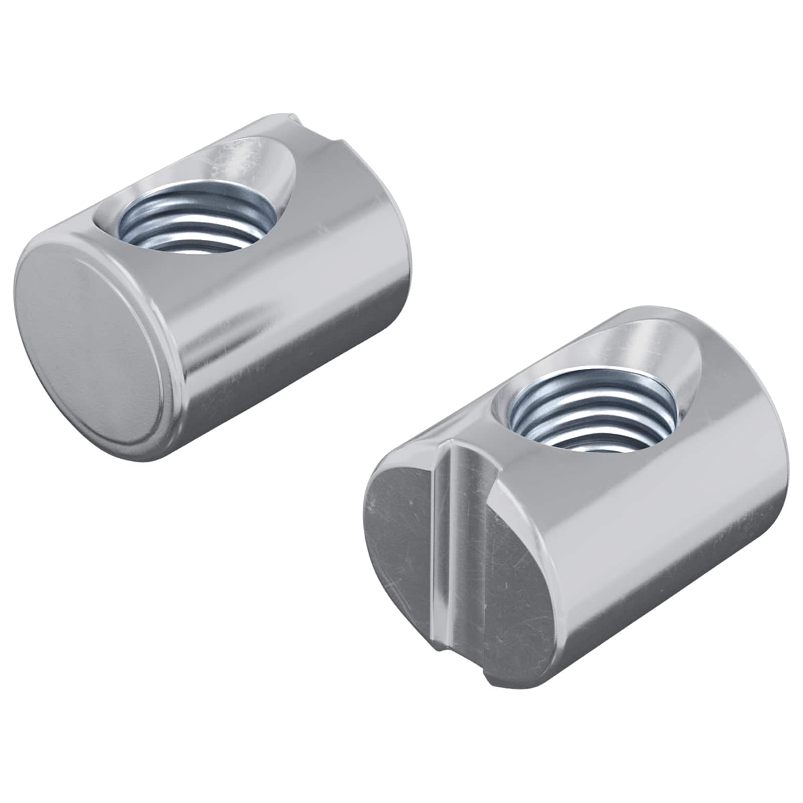 Bačvaste matice 2 pcs Srebrno M6 x 13 mm Metal