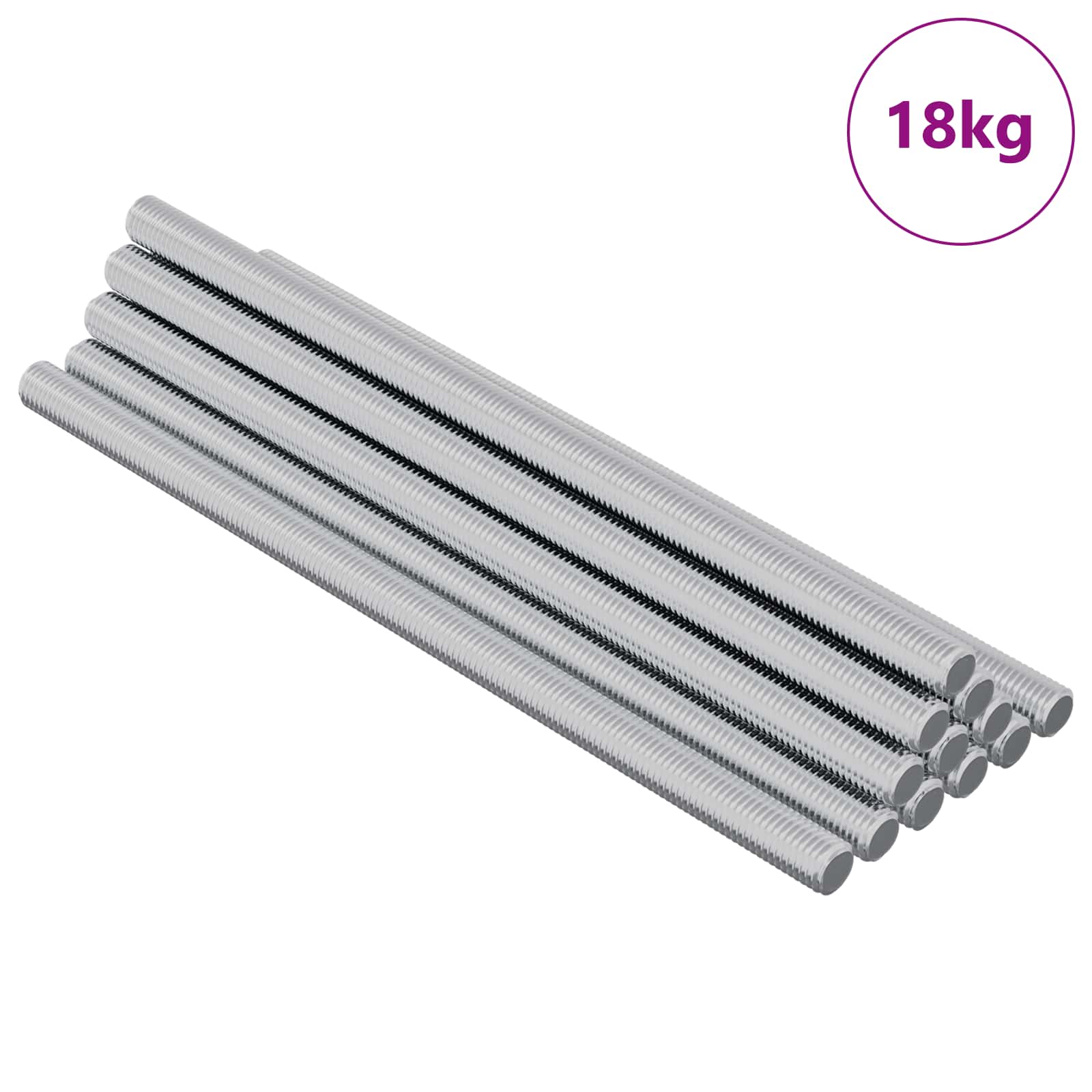 Navojni štap 900 pcs Srebrno Čelik