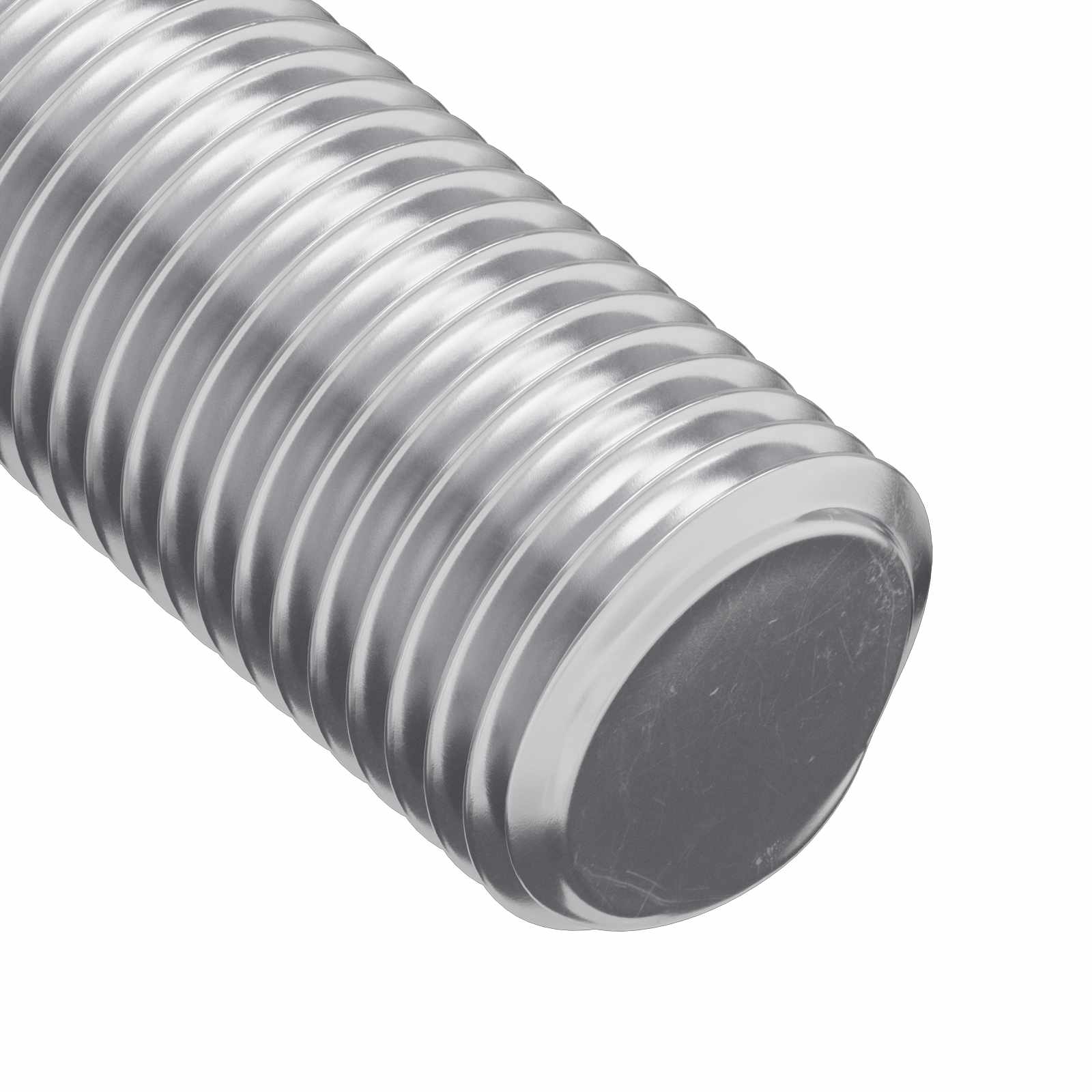 Navojni štap 2 pcs Srebrno 8 x 55 mm Čelik