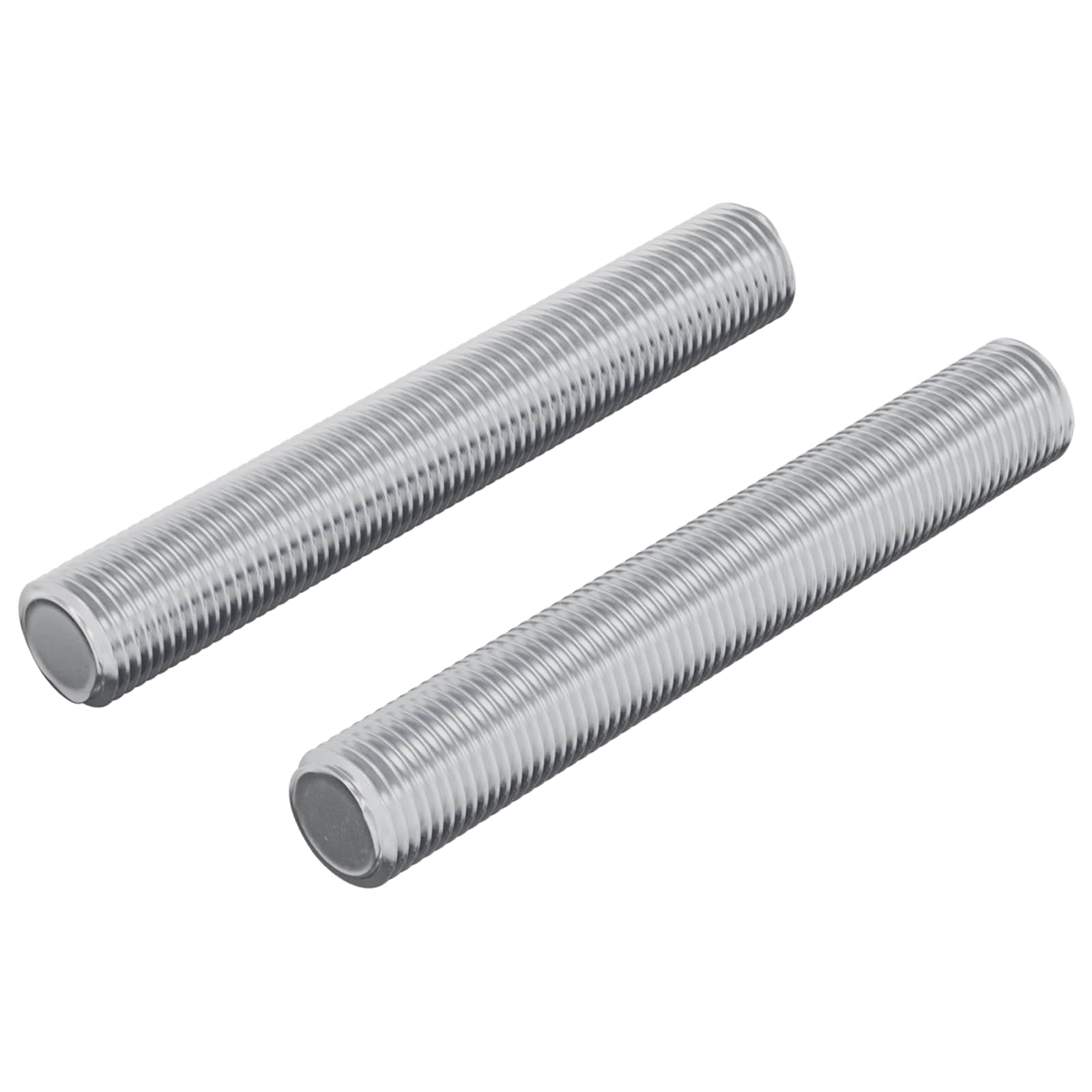 Navojni štap 2 pcs Srebrno 8 x 55 mm Čelik