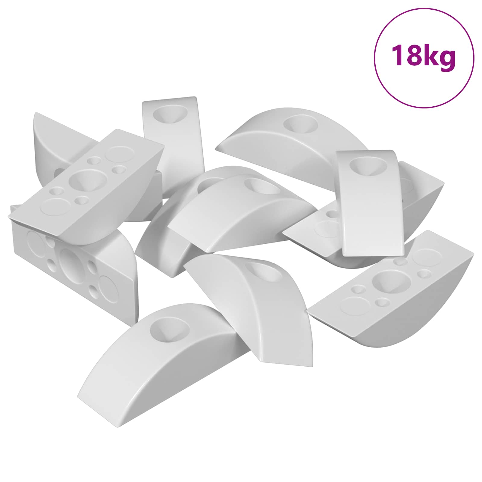 Polumjesečni podložak 13000 pcs Bijela Polipropilen