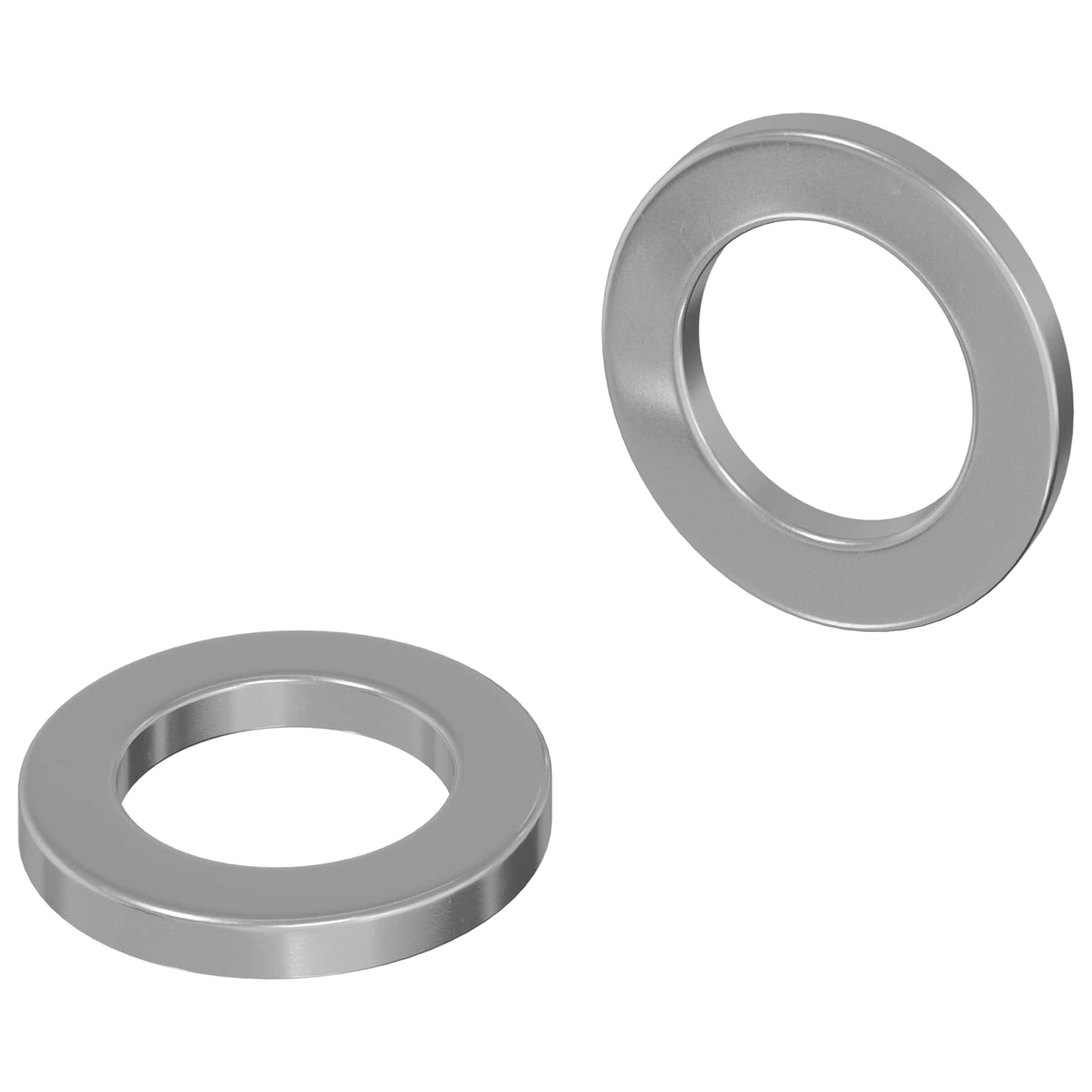 Podlošci 2 pcs Srebrno 10 x 10 x 1,2 mm Čelik