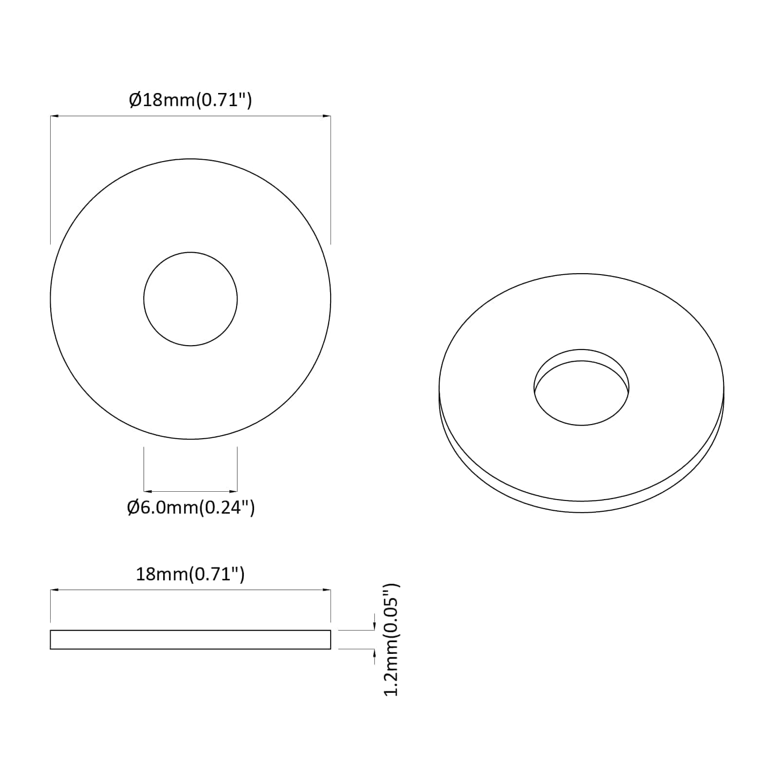 Podlošci 12 pcs Srebrno 18 x 18 x 1,2 mm Željezo