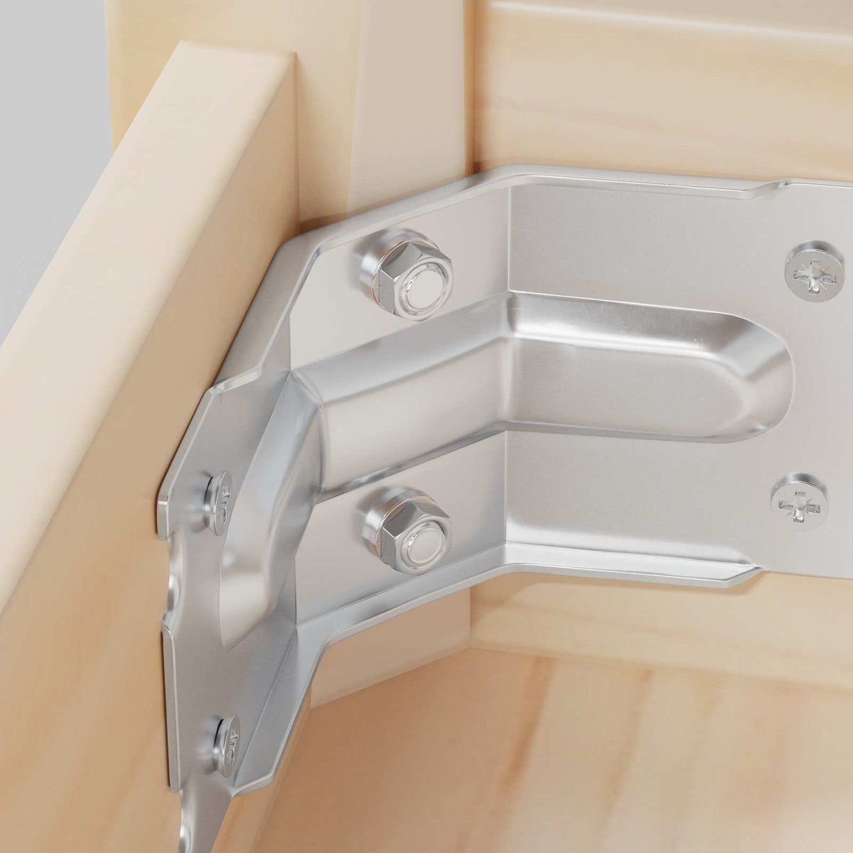 Šesterokutna matica 2 pcs Srebrno M6 Metal