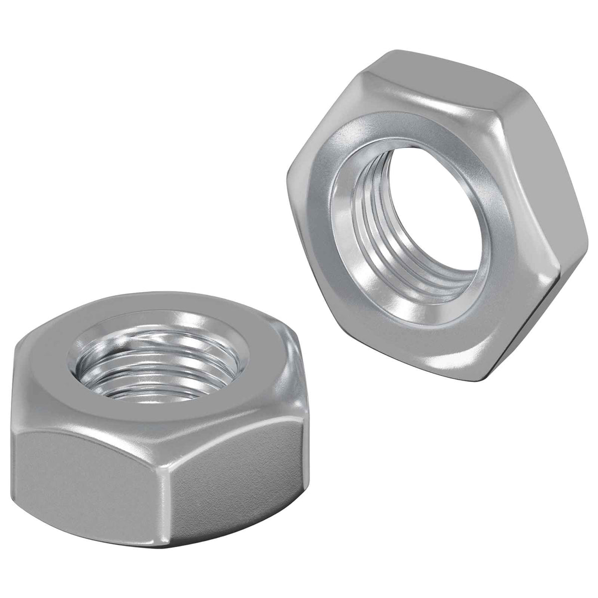 Šesterokutna matica 2 pcs Srebrno m8 Metal