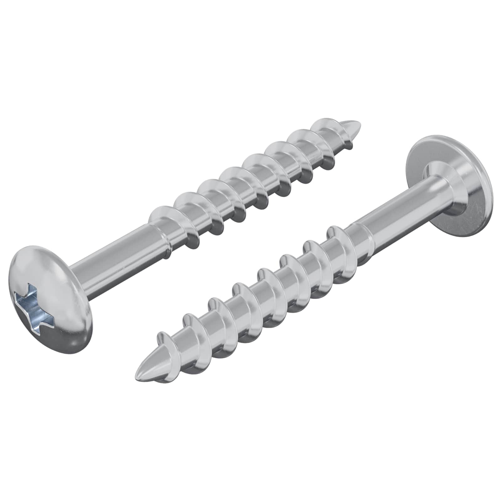 Vijak 2 pcs Srebrno 9,8 x 35 mm Željezo