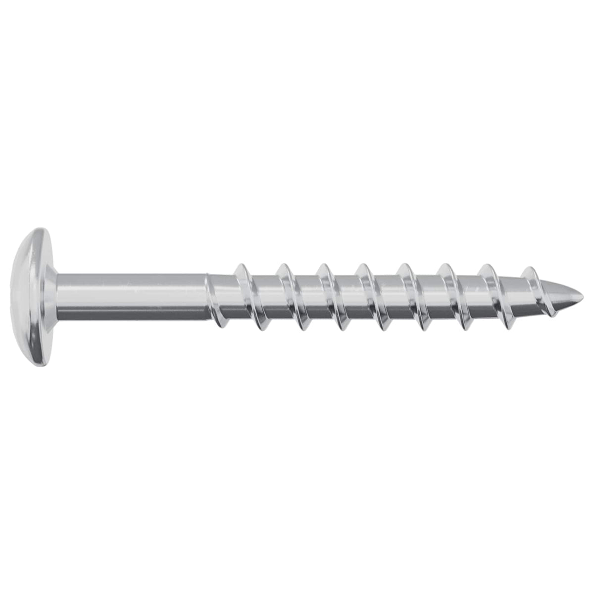 Vijak 2 pcs Srebrno 9,8 x 35 mm Željezo