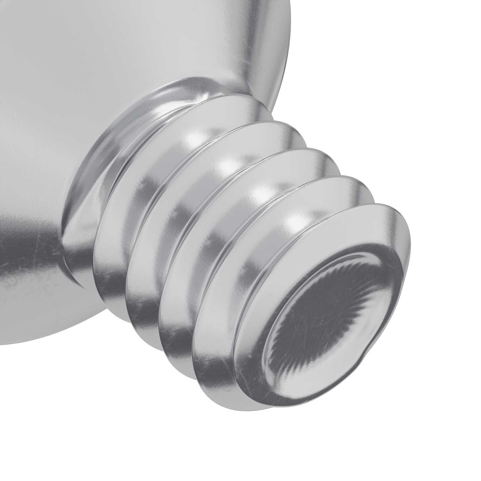 Vijci s konusnom glavom 2 pcs Srebrno M4 x 6 mm Čelik