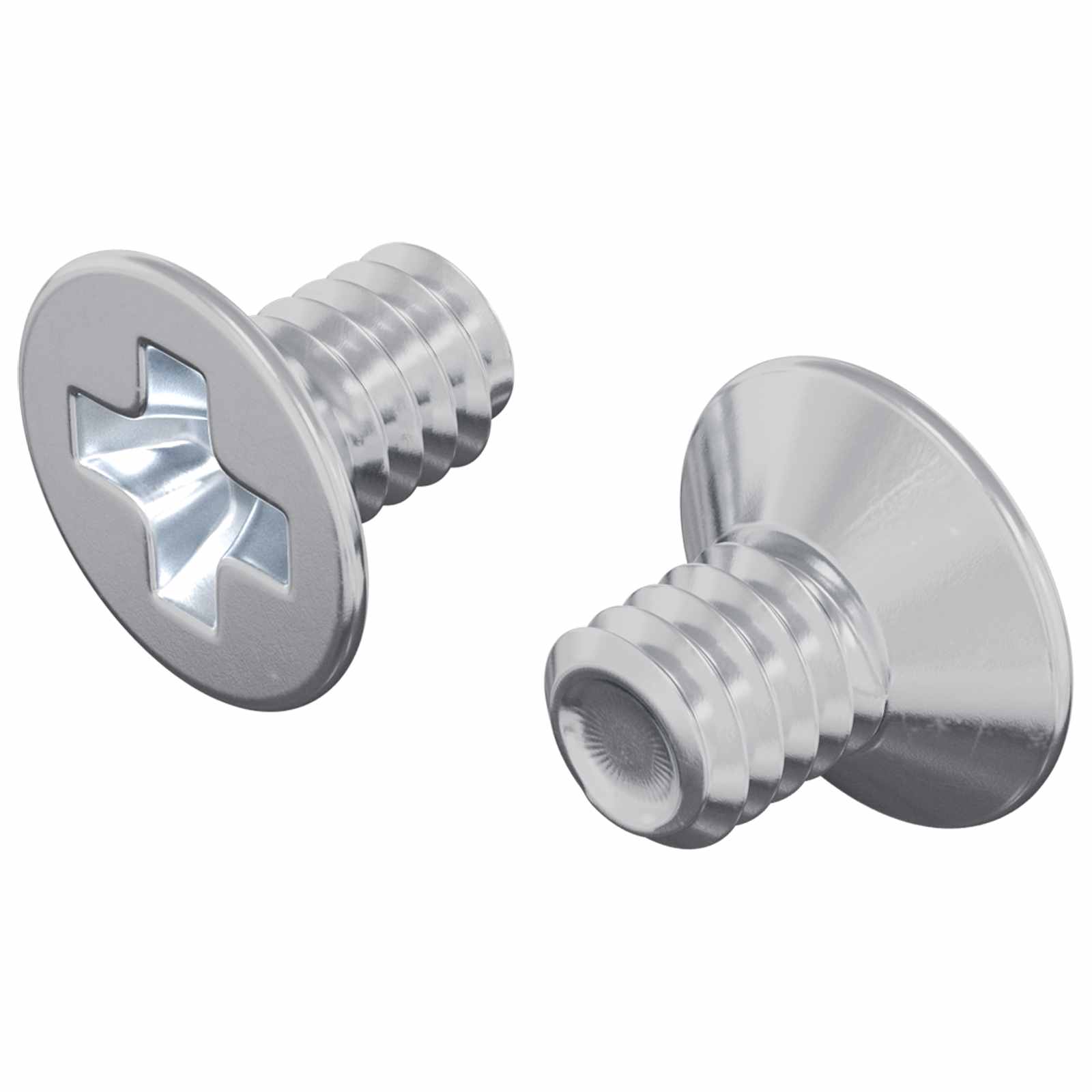 Vijci s konusnom glavom 2 pcs Srebrno M4 x 6 mm Čelik