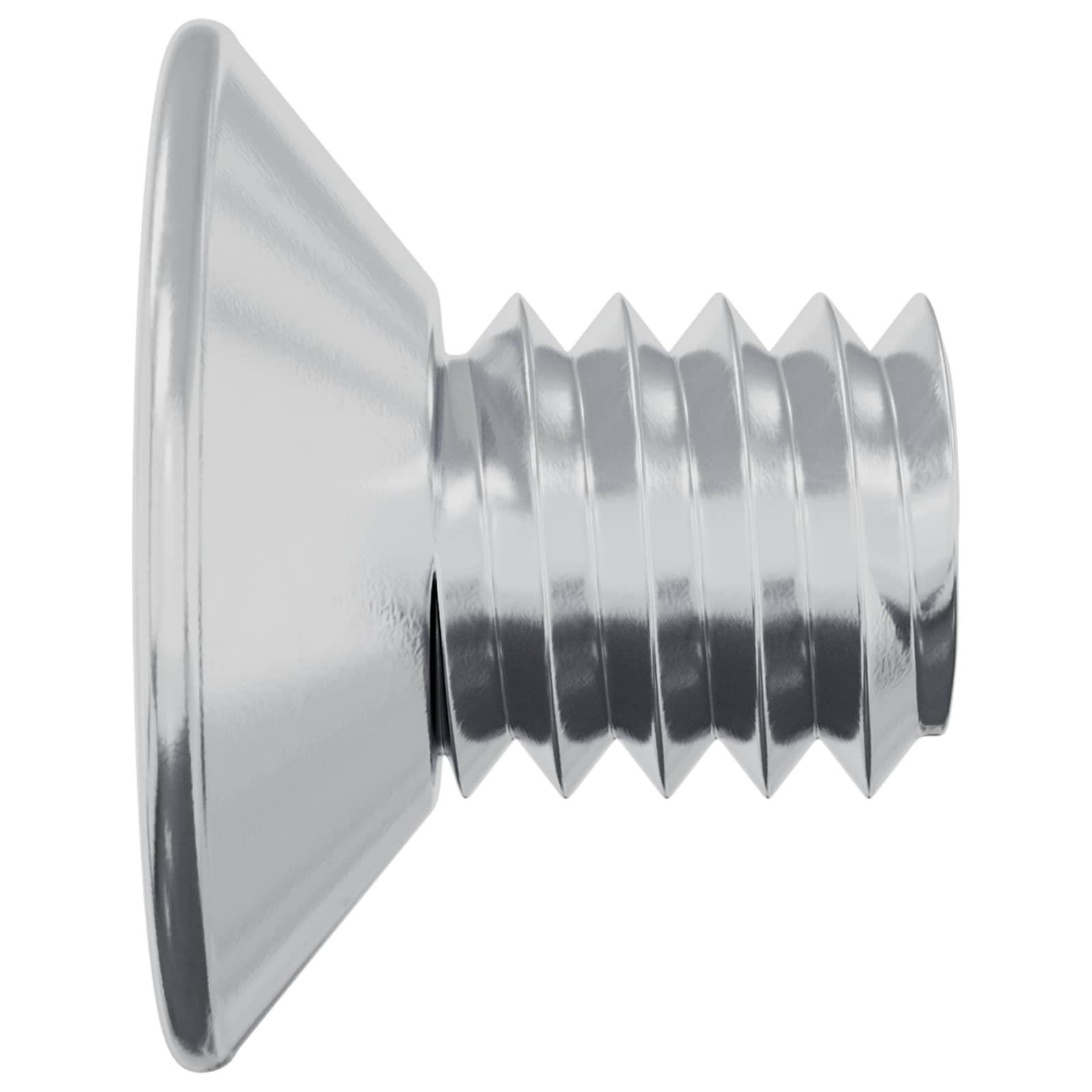 Vijci s konusnom glavom 2 pcs Srebrno M4 x 6 mm Čelik