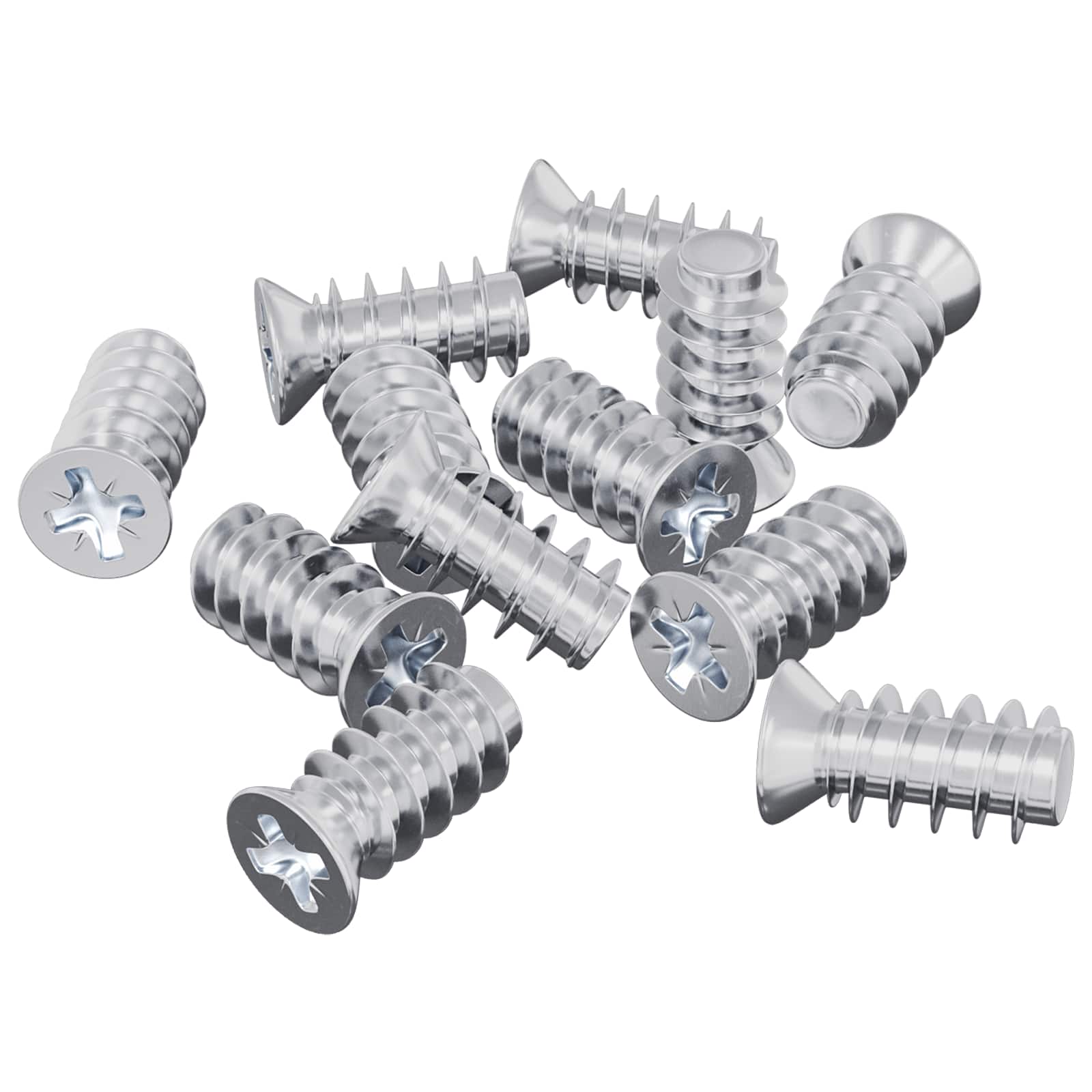 Vijak 10909 pcs Srebrno M6 x 12 mm Željezo