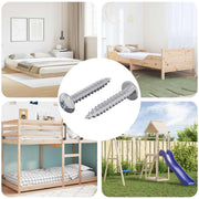 Samoupravni čavao 2 pcs Cinkom premazano 4 x 25 mm Čelik
