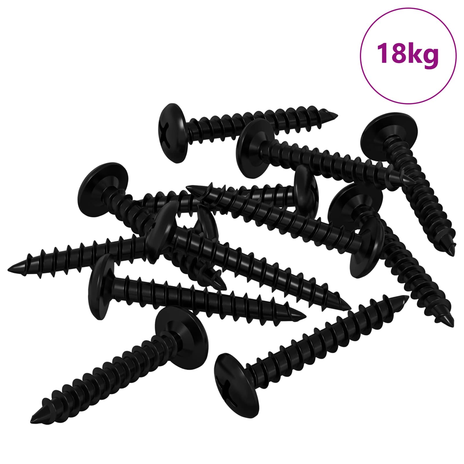 Samoupravni čavao 9000 pcs Crna Čelik