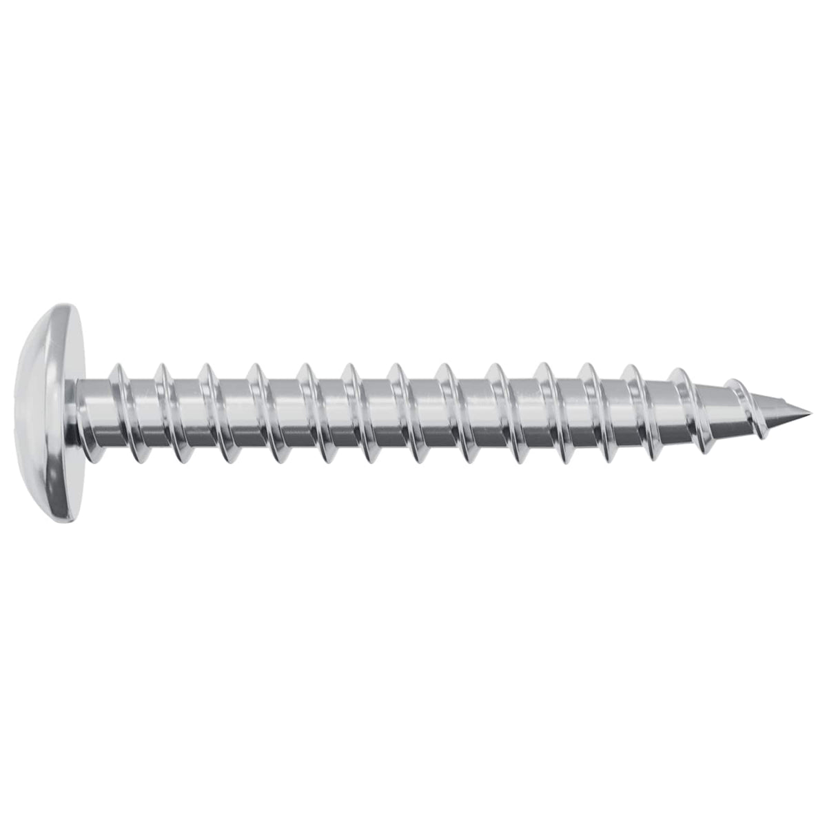Drveni vijak 2 pcs Srebrno M4 x 28 mm Željezo