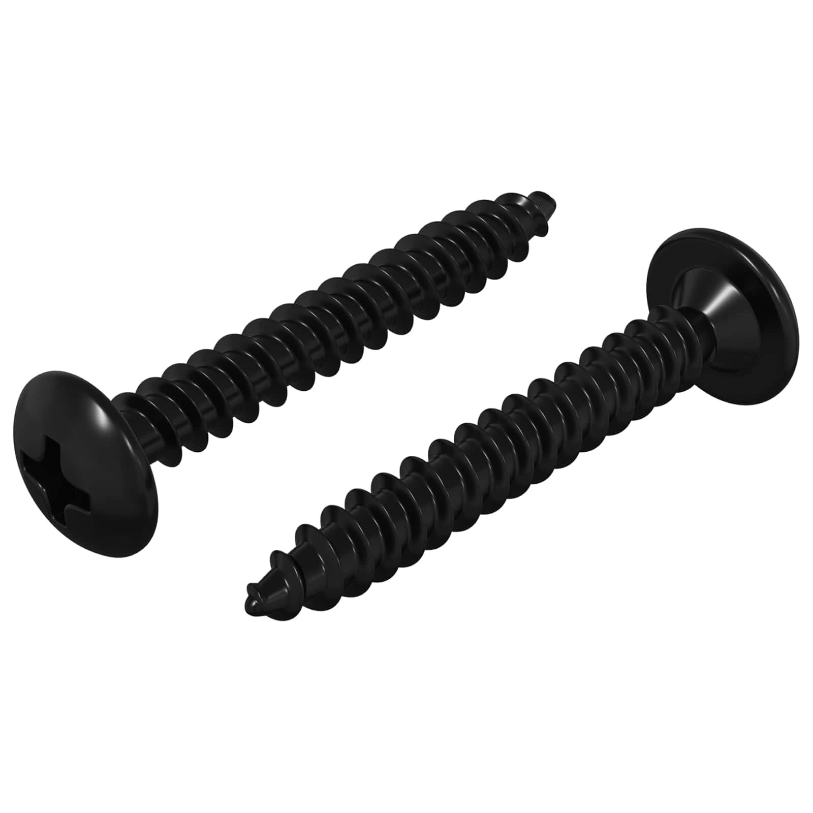 Čavao s Navojem 2 pcs Crna M4 x 28 mm Čelik