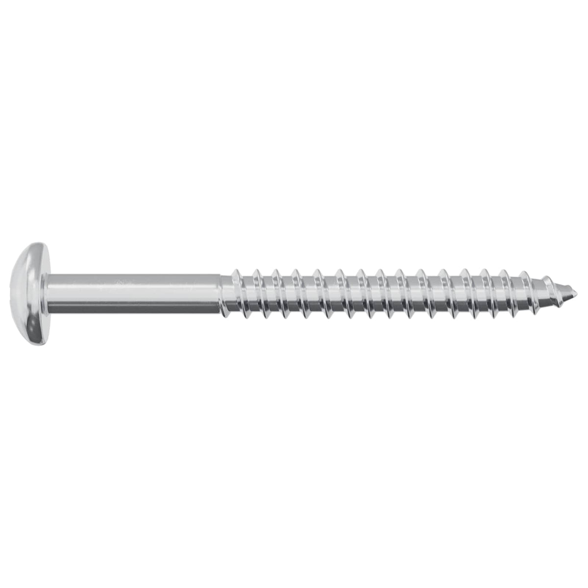 Drveni vijak 12 pcs Srebrno 9,8 x 53 mm Čelik