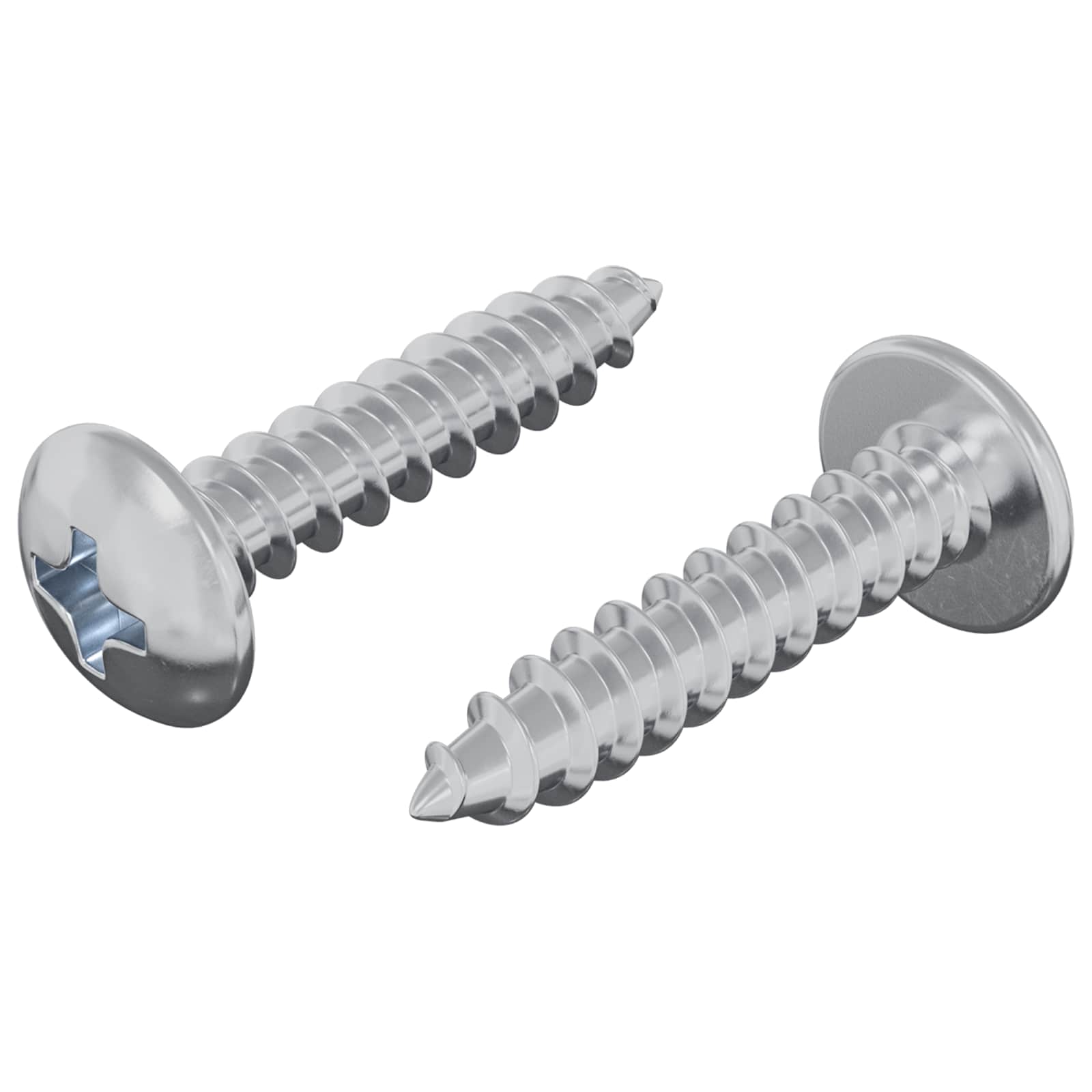 Drvene vijake 2 pcs Srebrno M4 x 20 mm Čelik