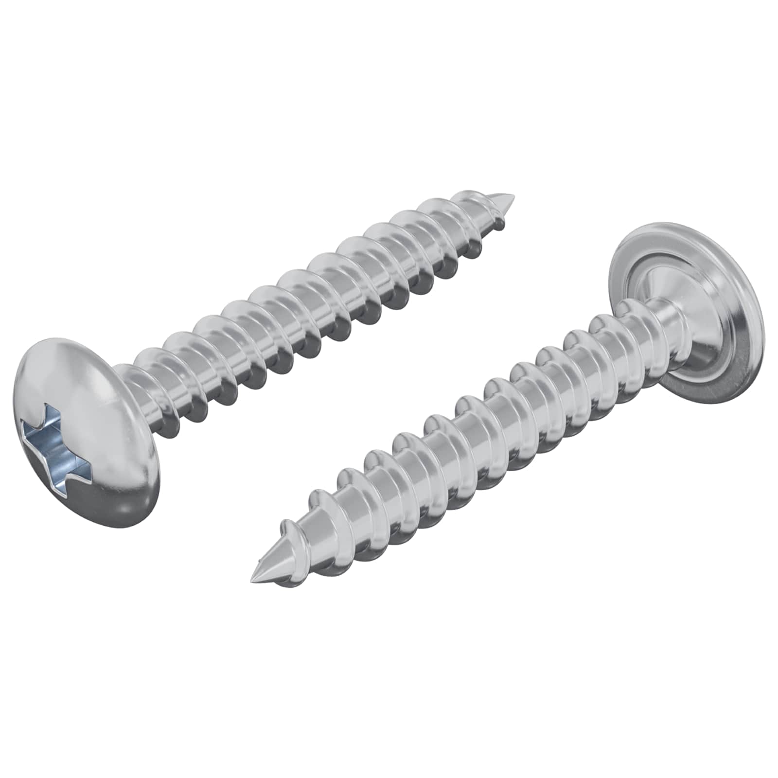 Drvene vijake 2 pcs Srebrno M4 x 25 mm Čelik