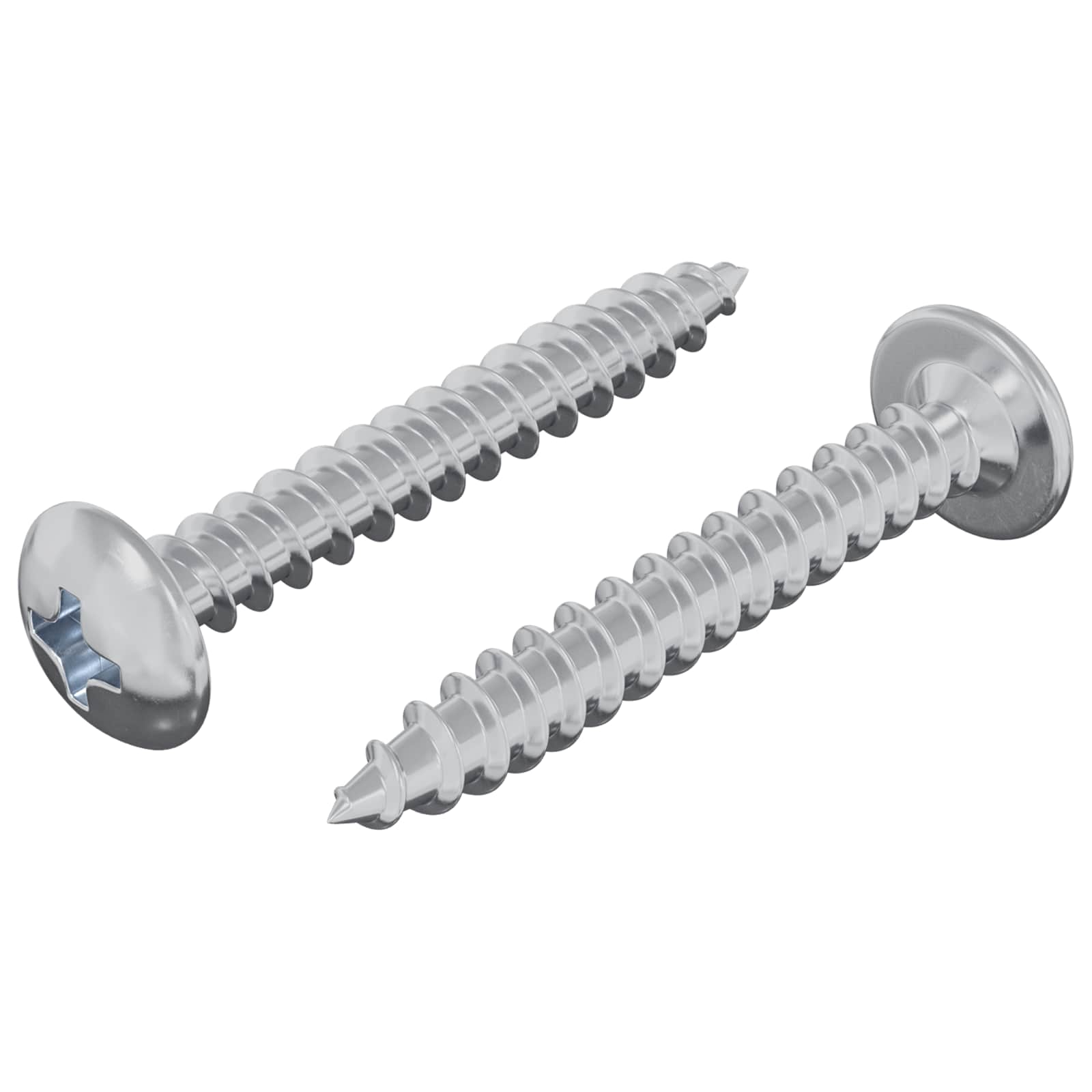 Drvene vijake 2 pcs Srebrno M4 x 28 mm Čelik