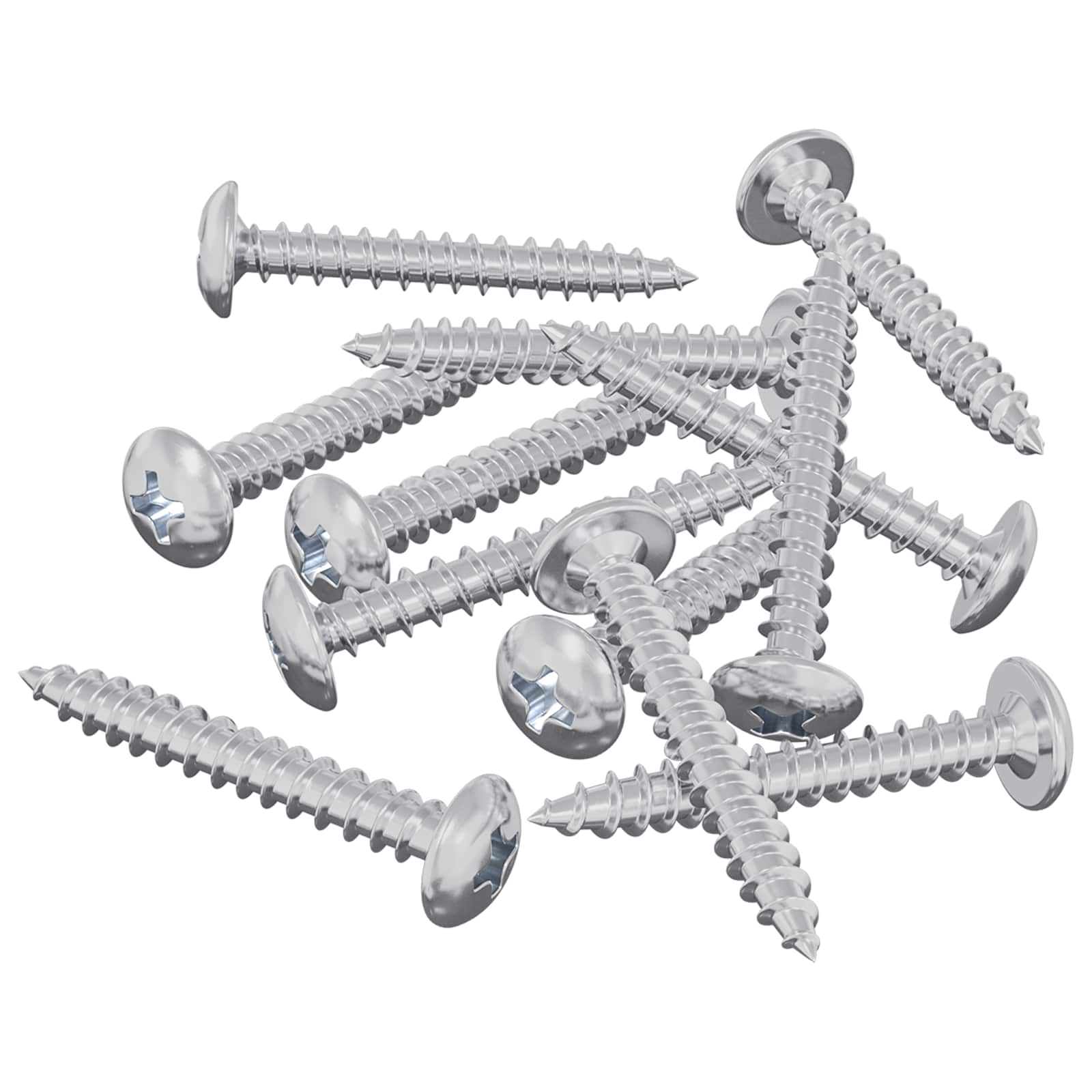 Drvene vijake 8451 pcs Srebrno Čelik